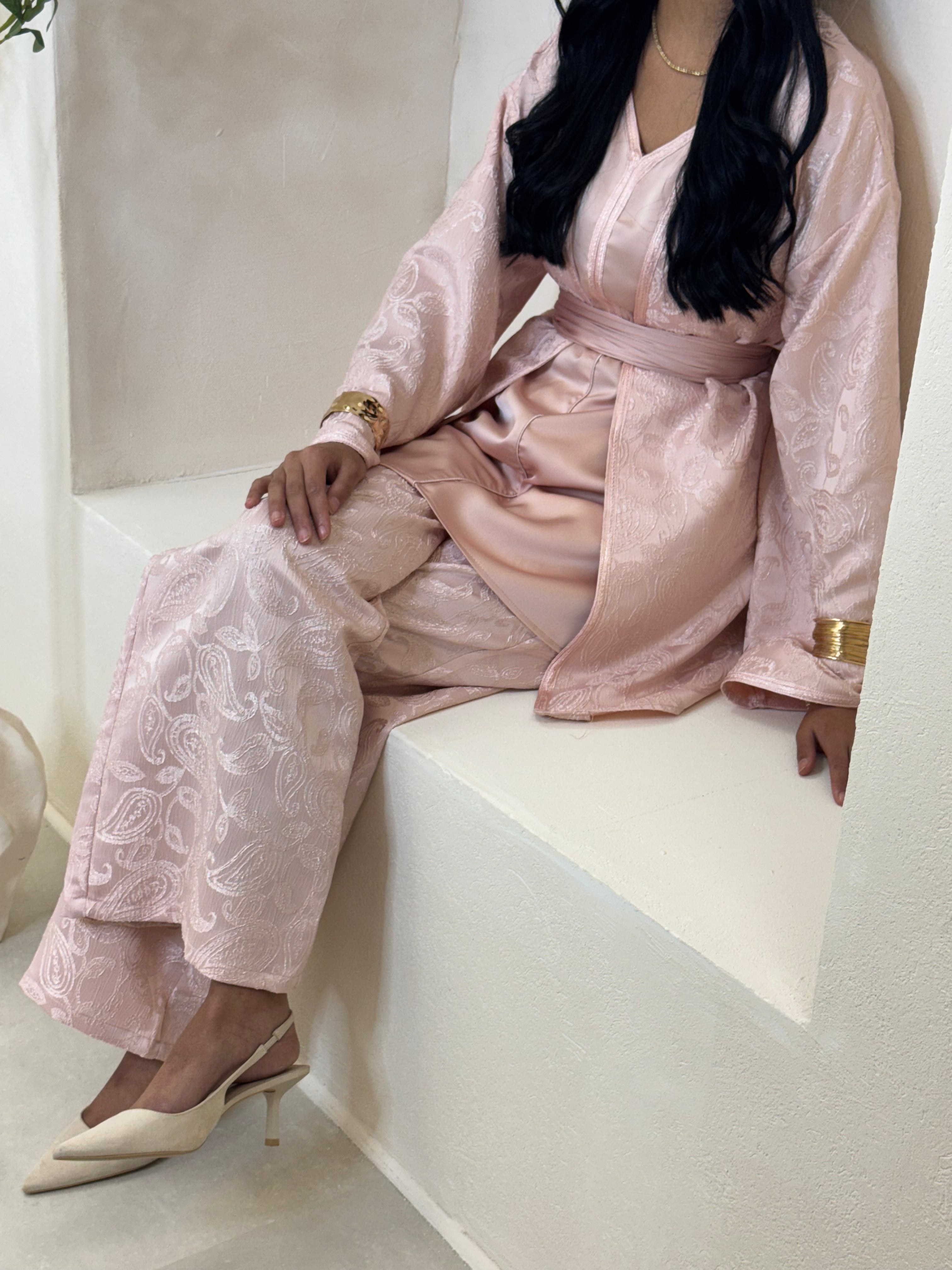 Set BAROQUE pantalon rose