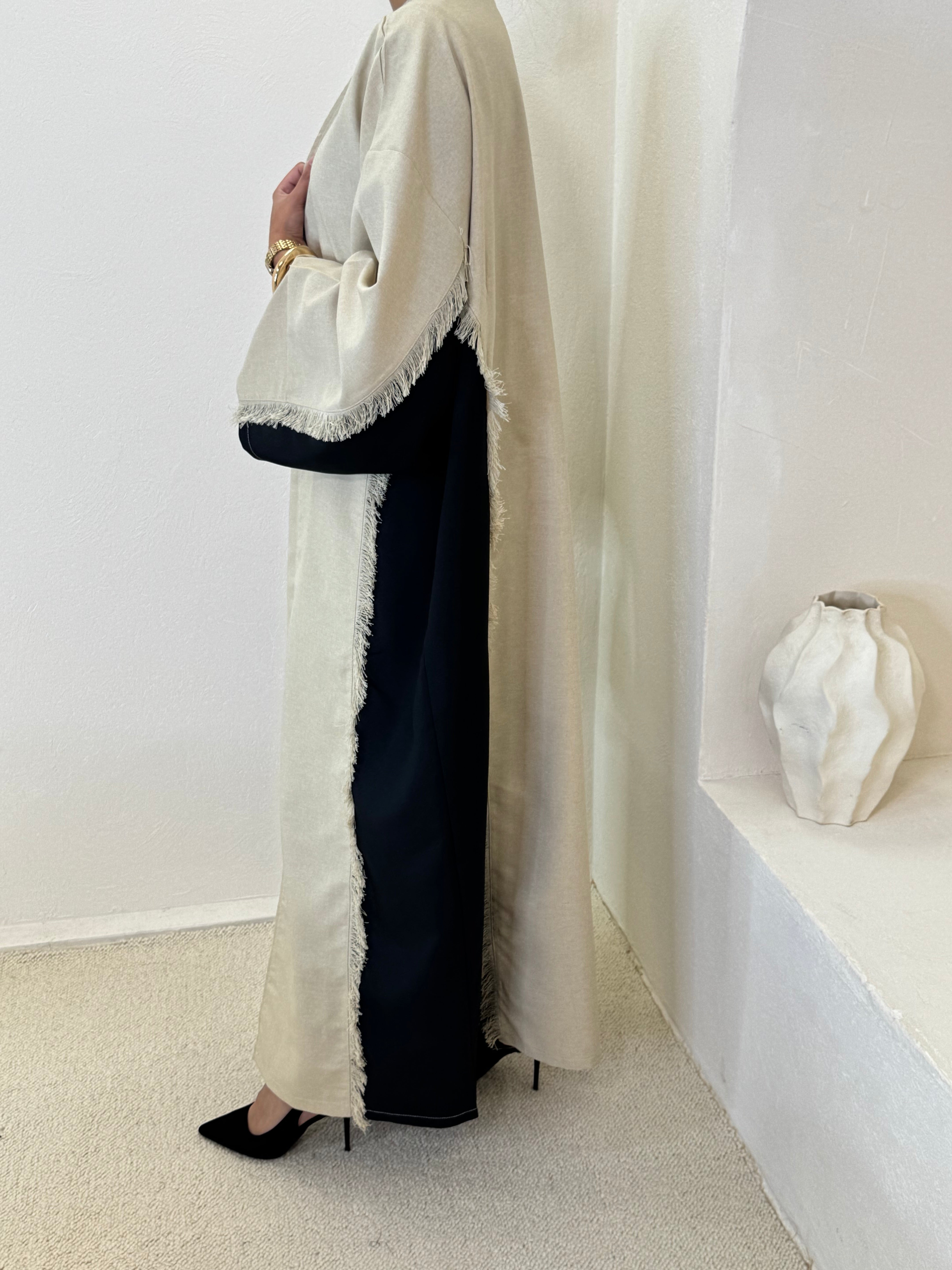 Kimono OSLO Negro y Beige