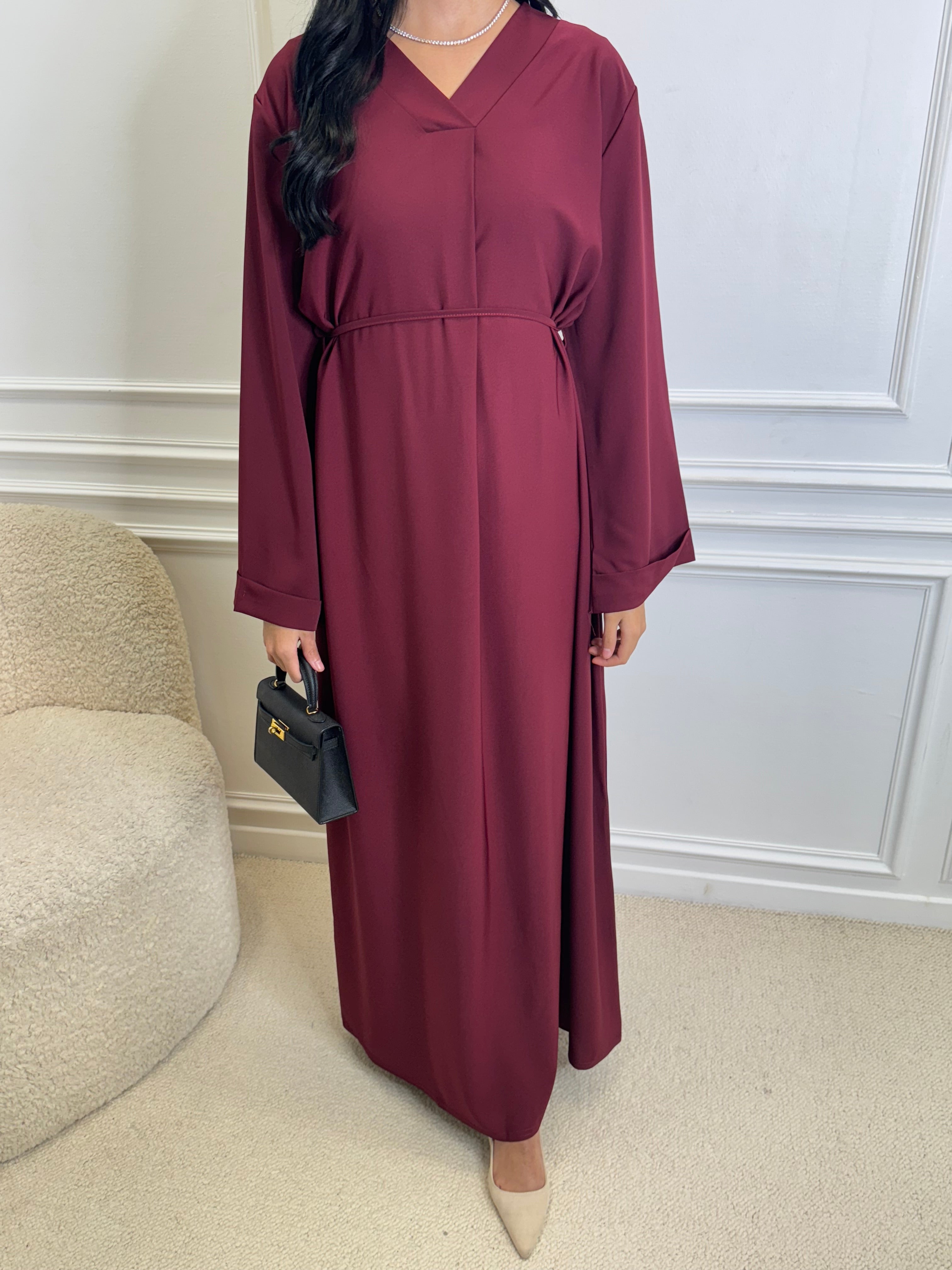 Abaya LIA bordeaux