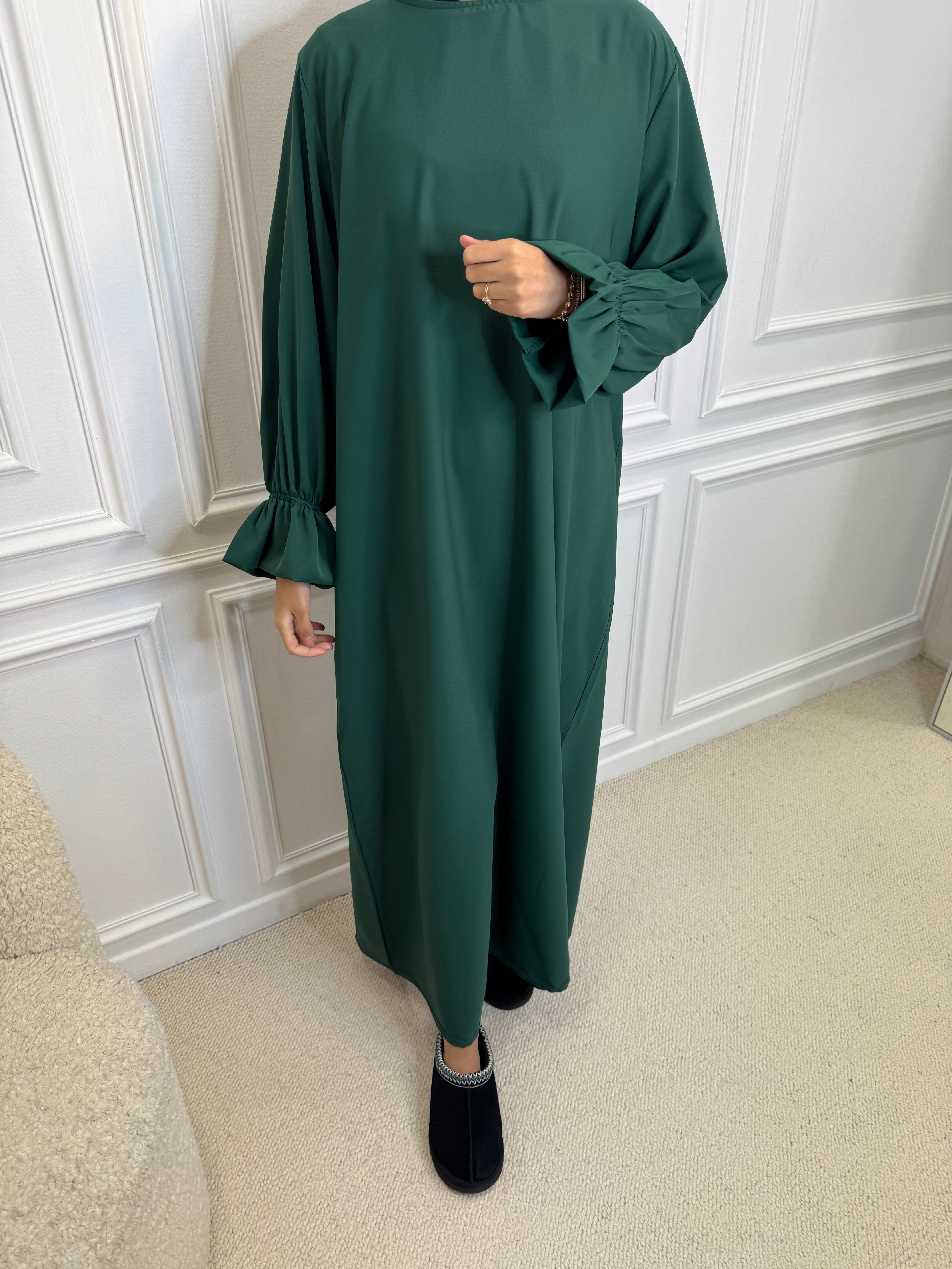 Abaya LOLA vert forêt