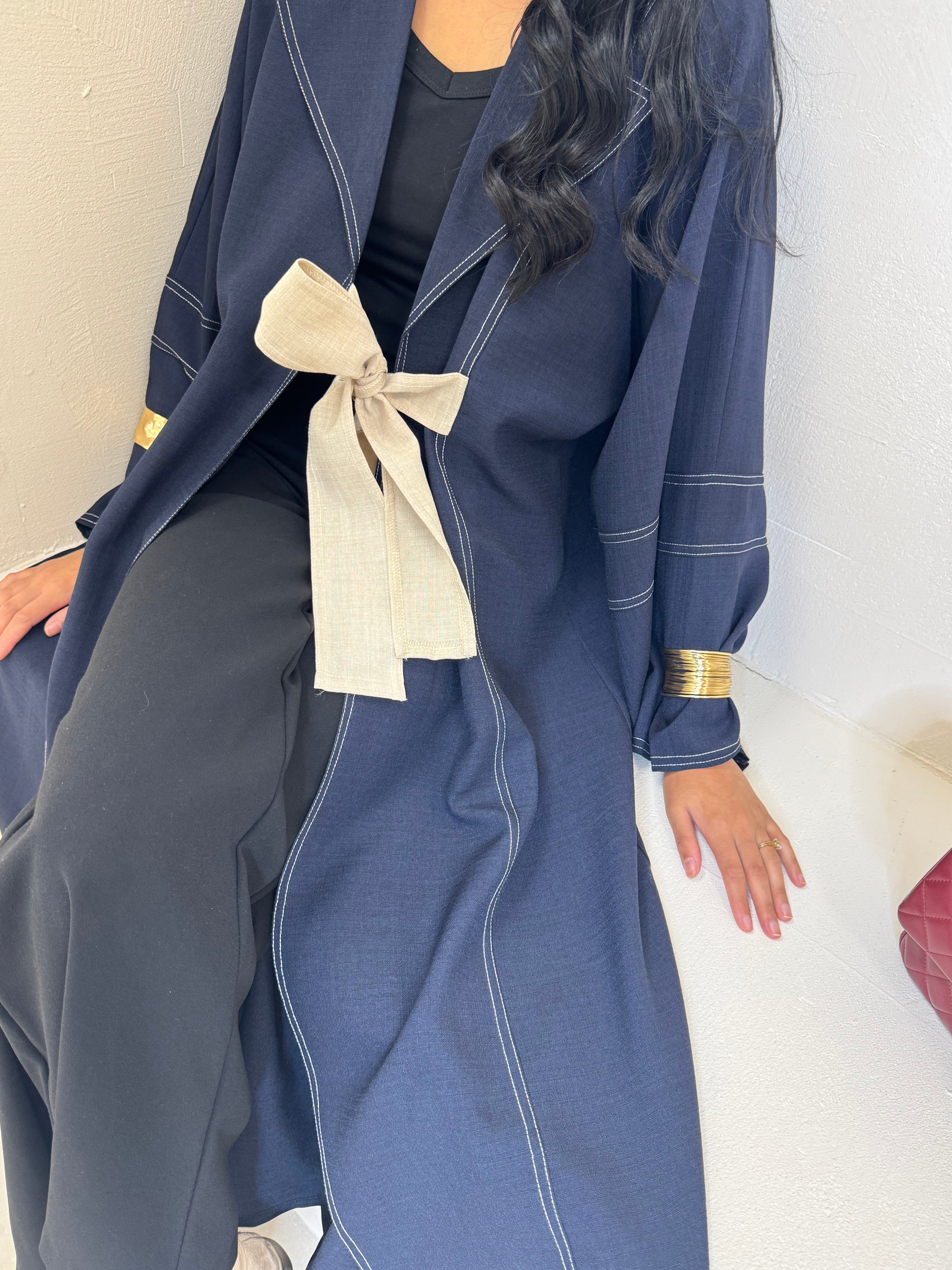 Kimono GIADA bleu marine