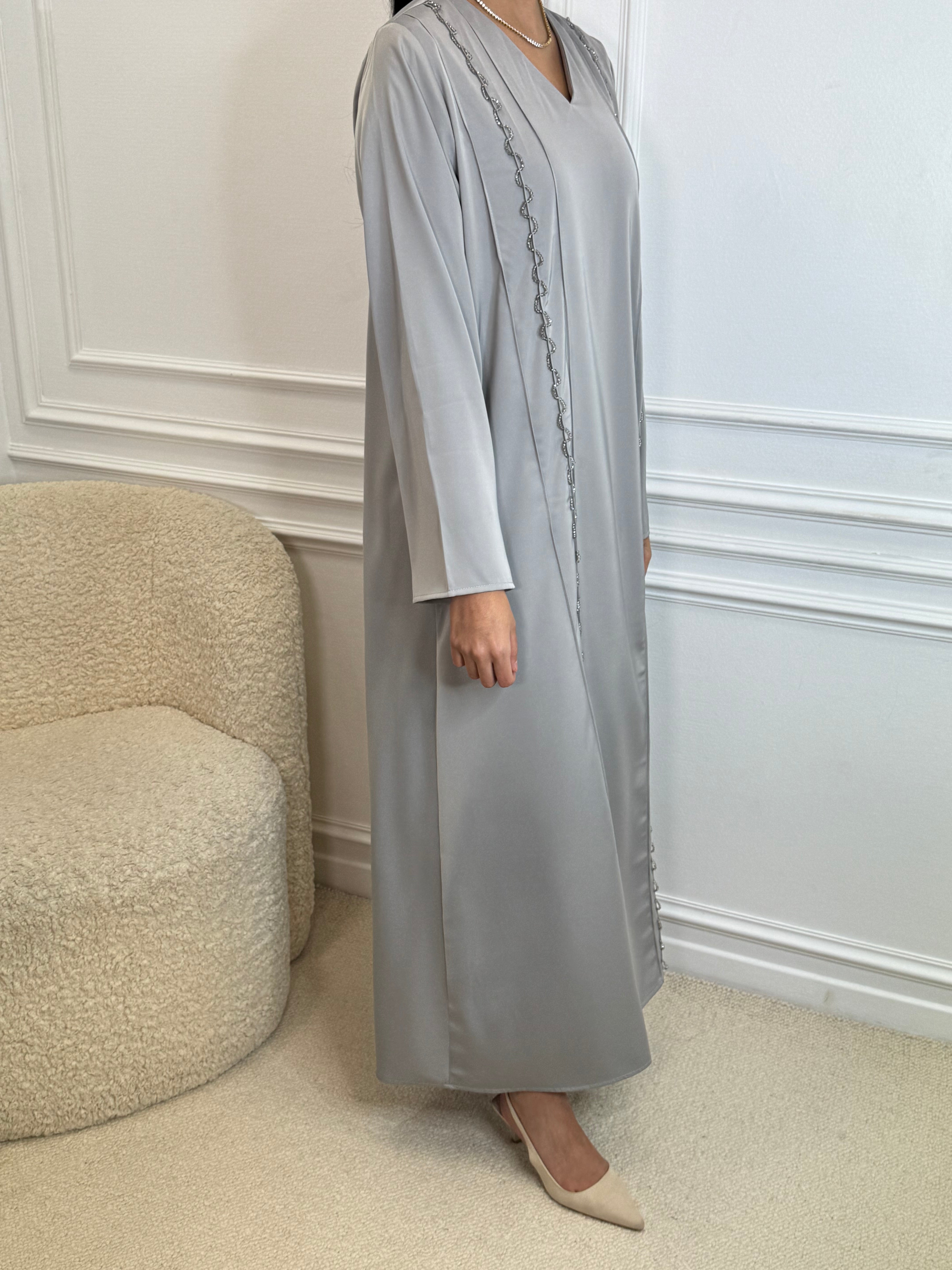 Abaya MILOUDA silver