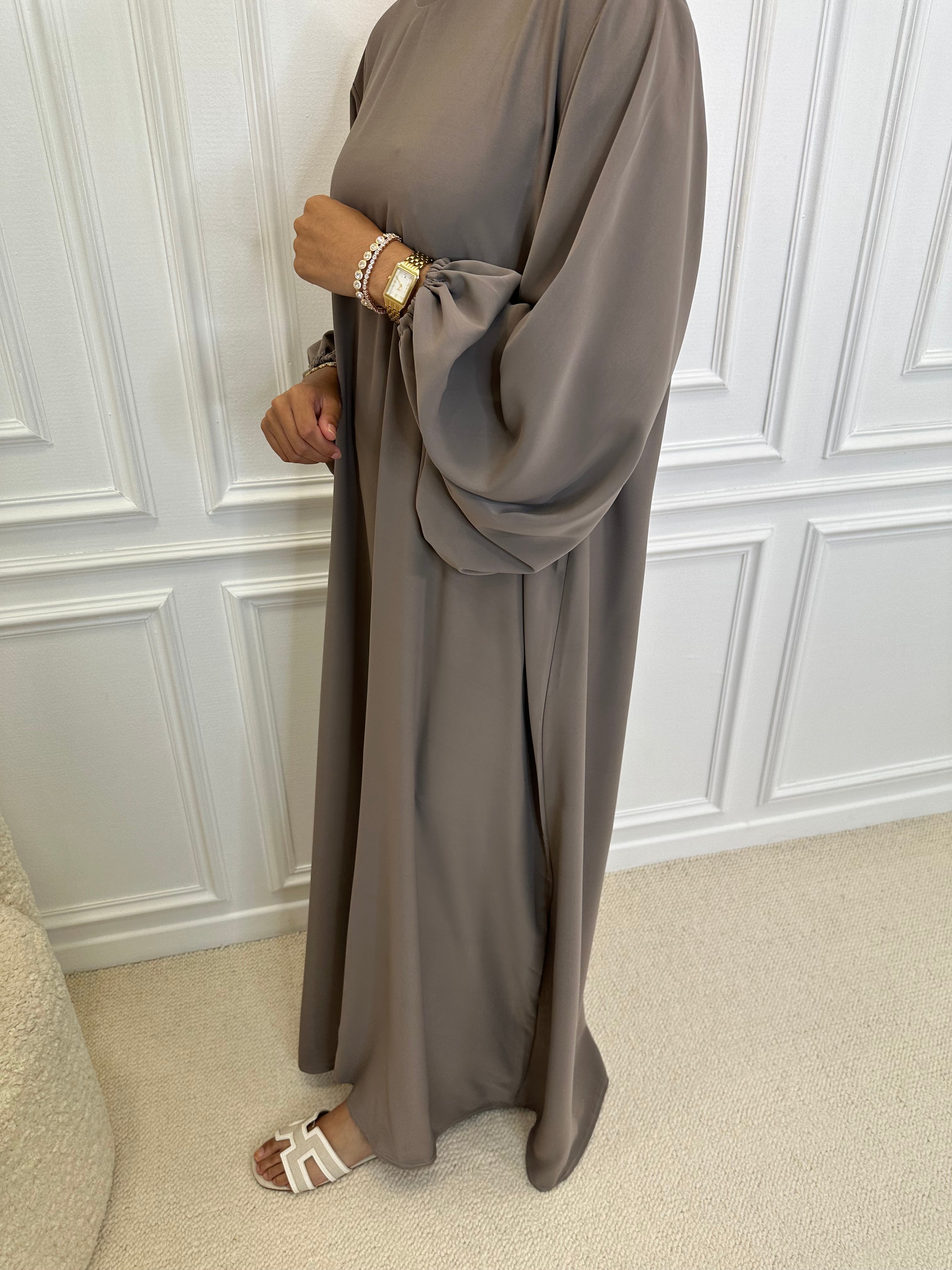 Abaya OUMEIMA taupe