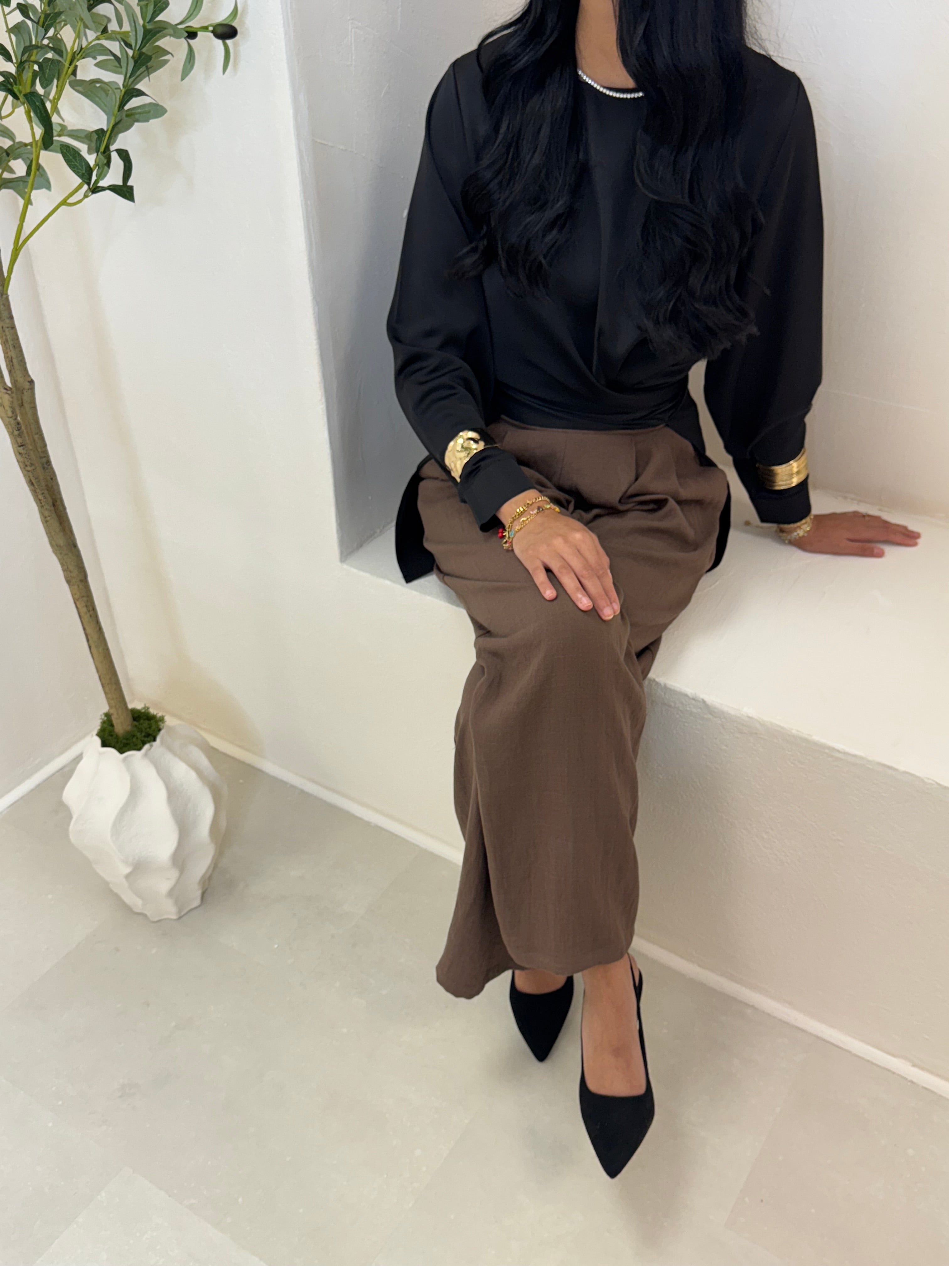 Pantalon LISE marron