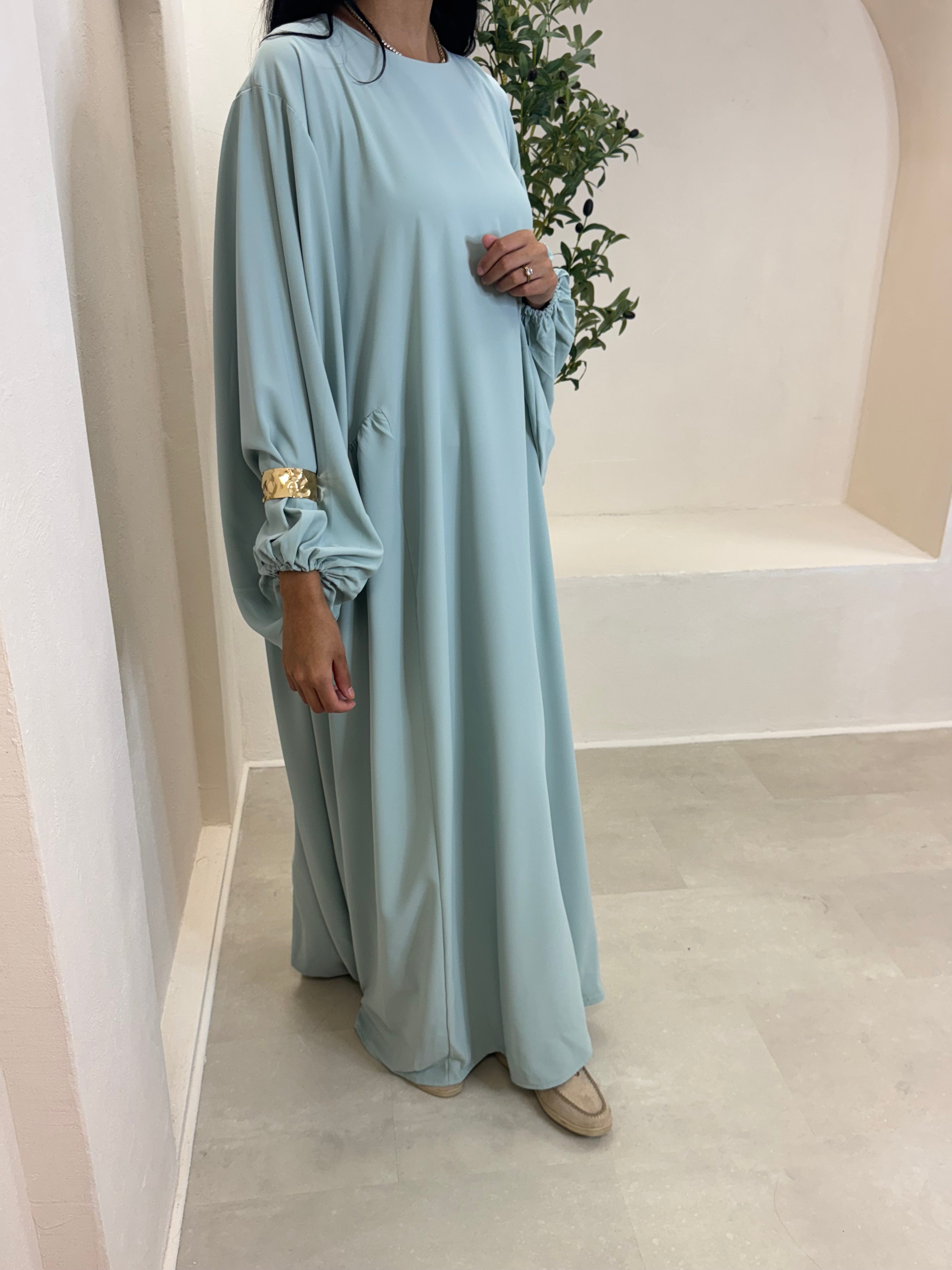 Abaya AMAYA vert d’eau