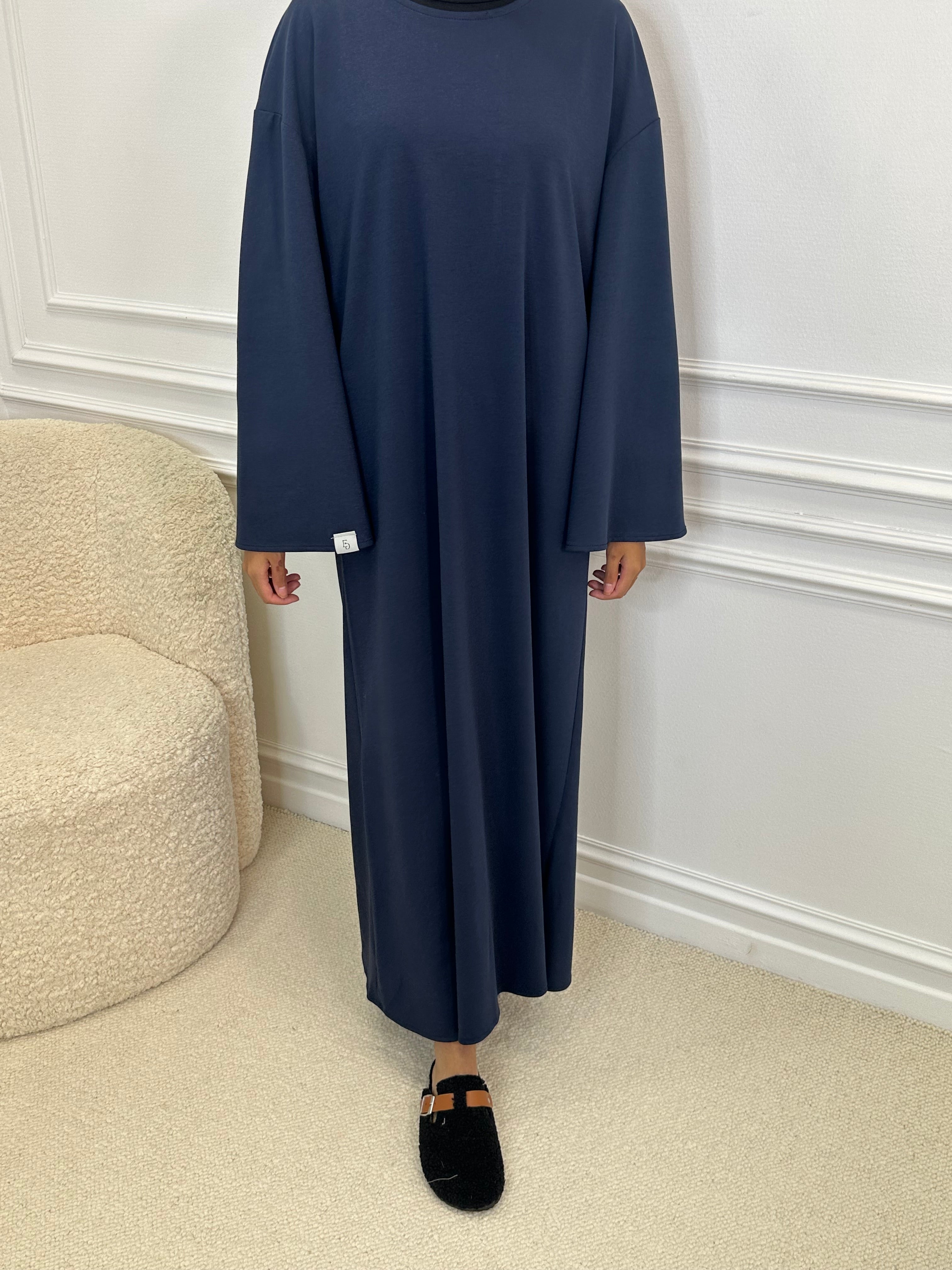 Abaya SWEATY bleu nuit