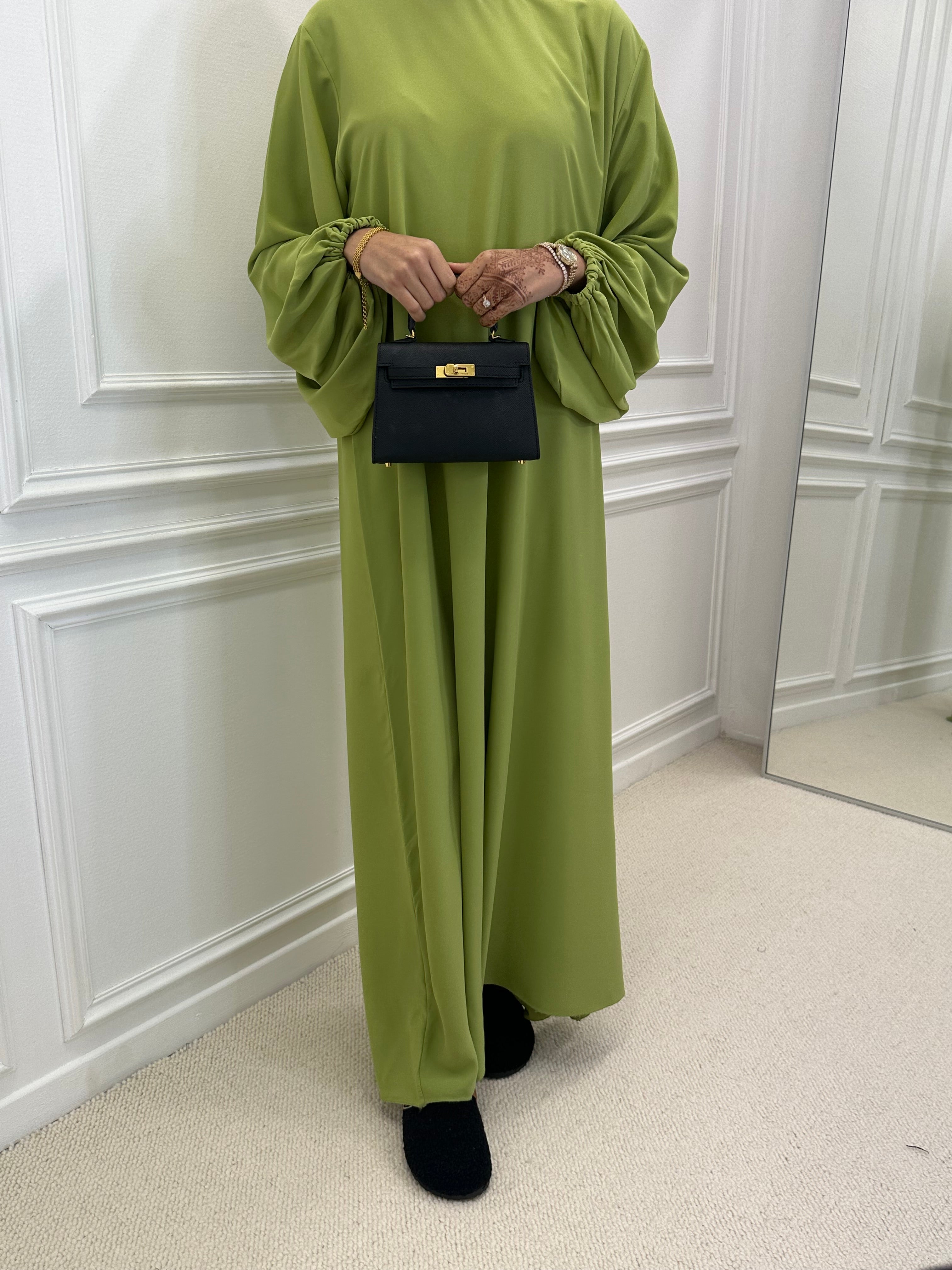 Abaya OUMEIMA verte