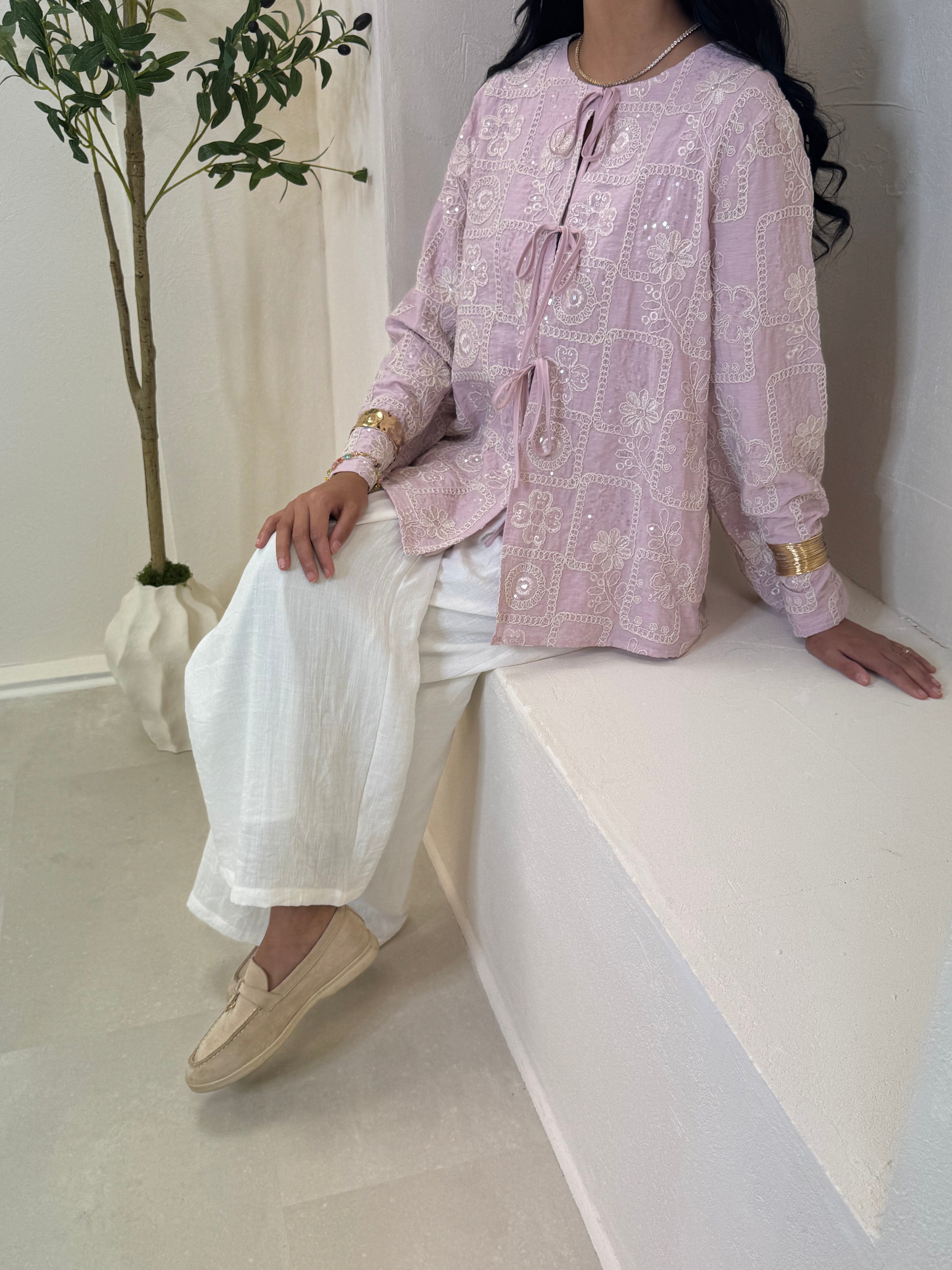 Gilet ASHA rose