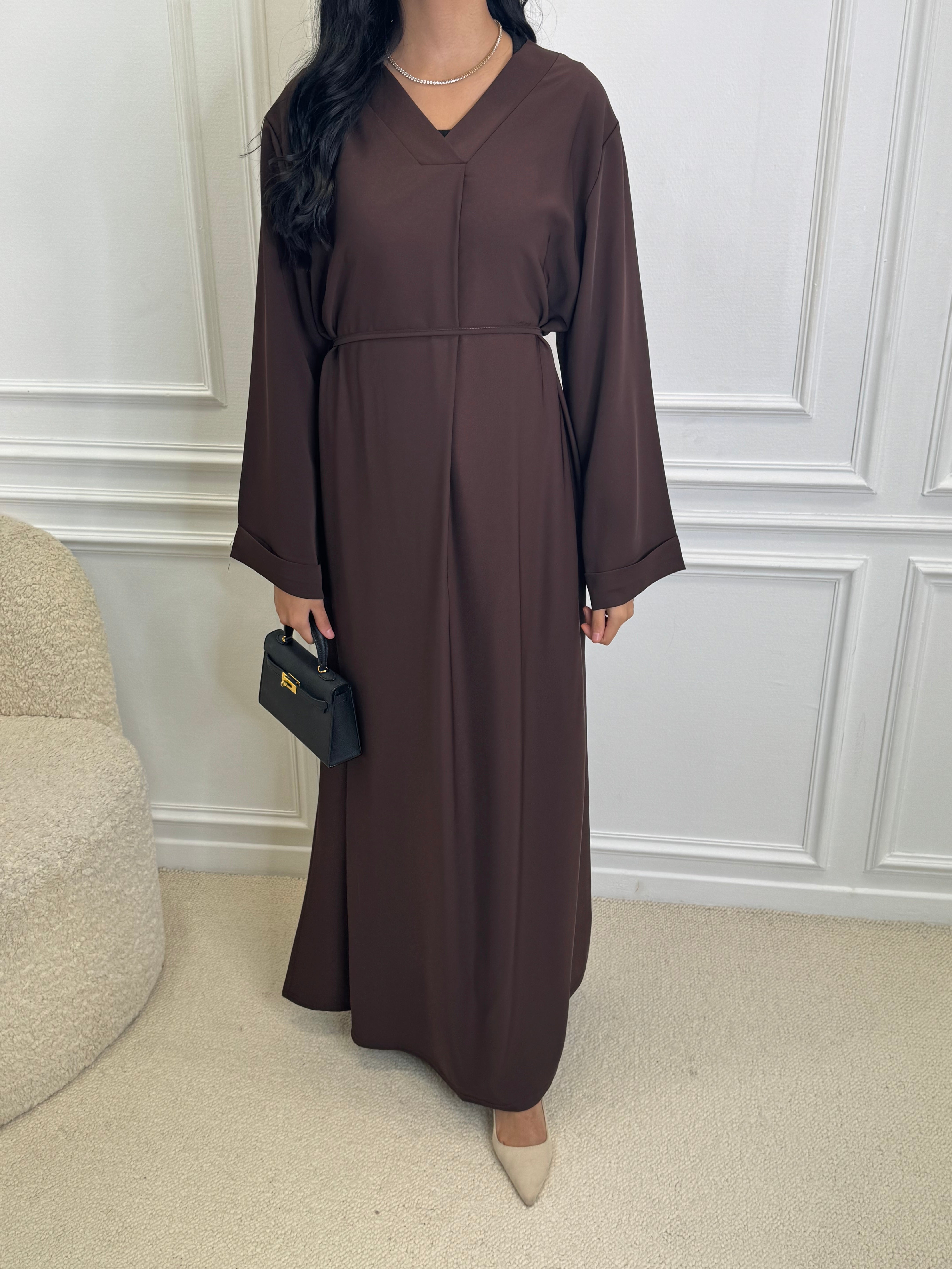 Abaya LIA chocolat