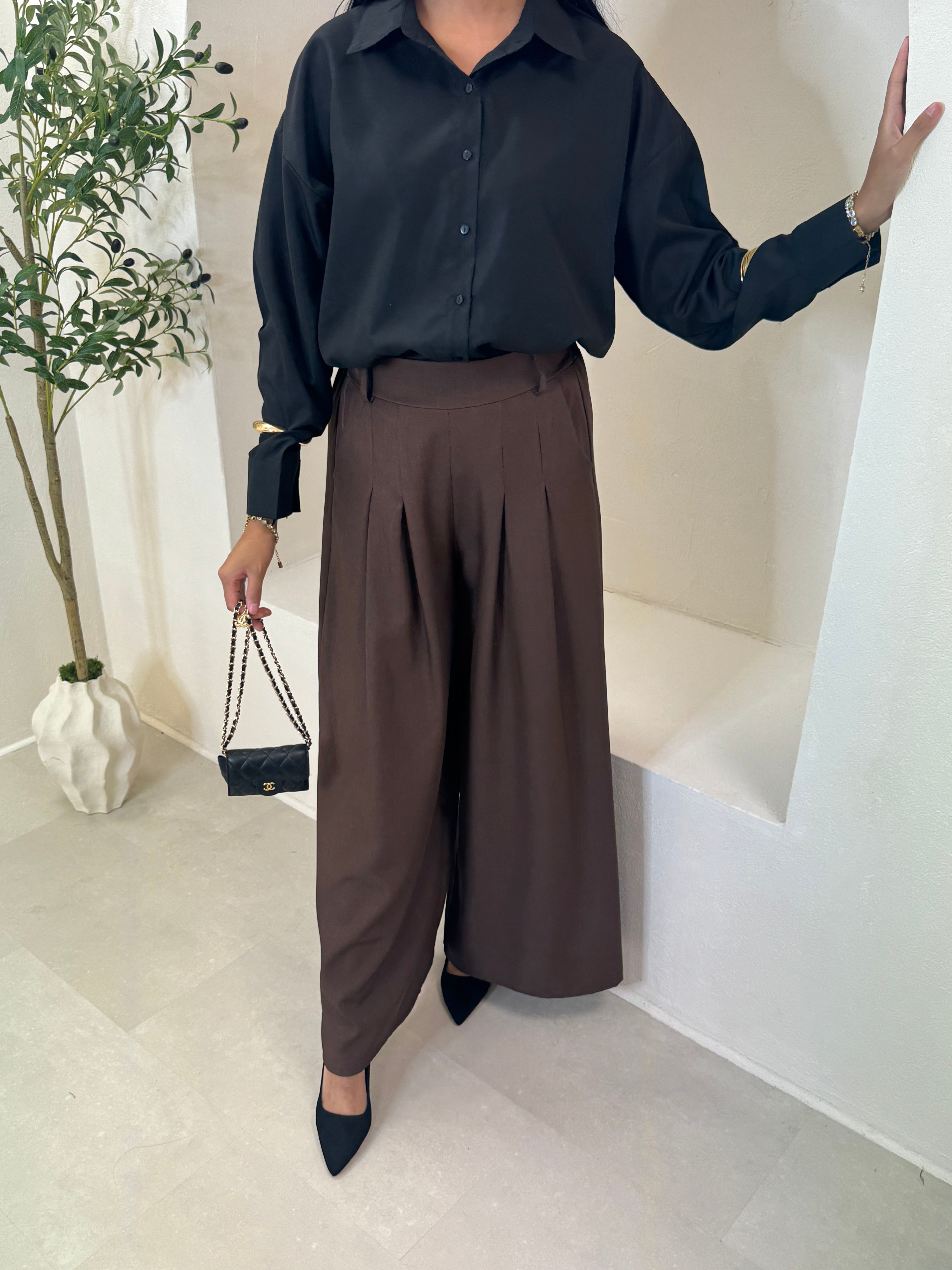 Pantalon AMBRE chocolat