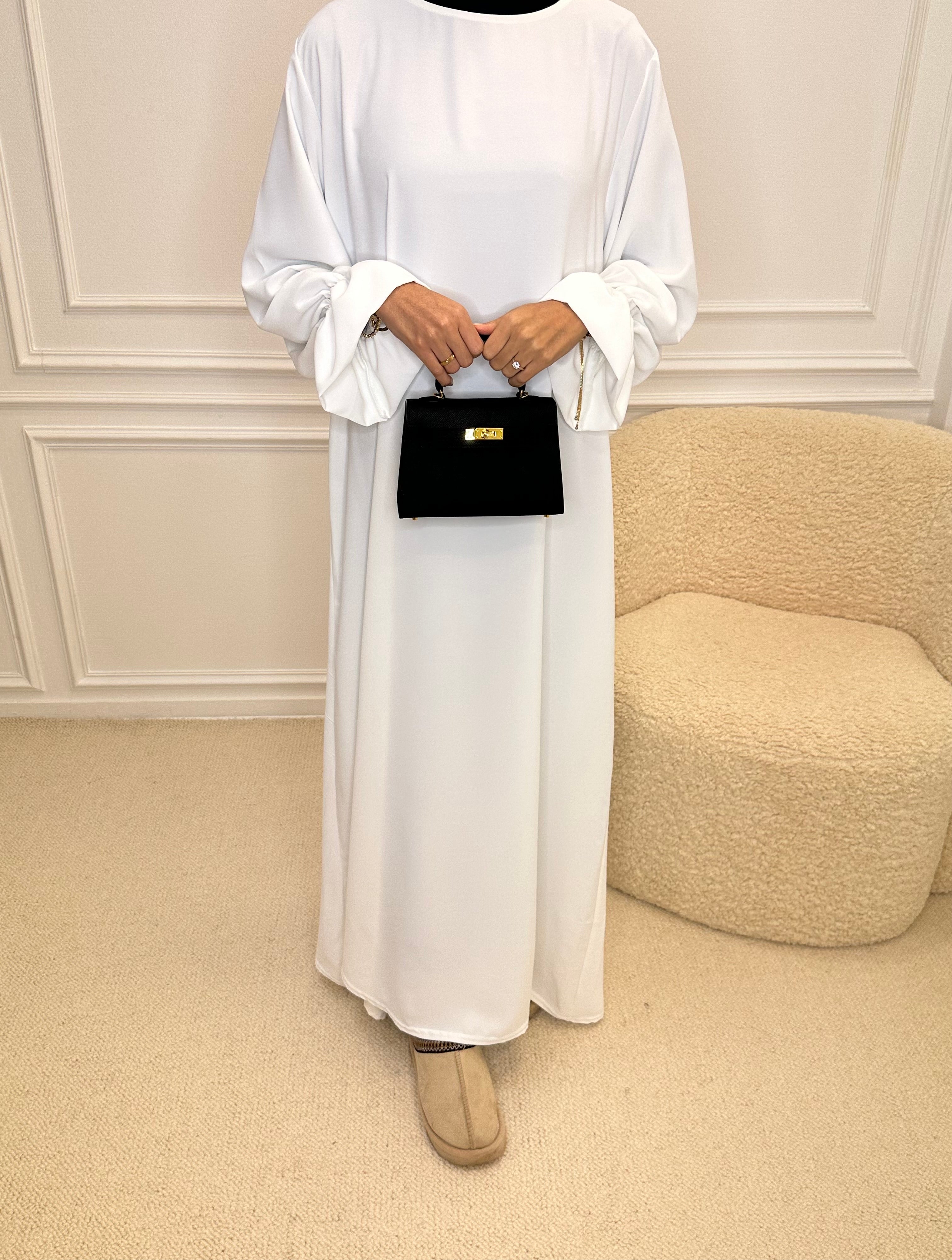 Abaya LOLA blanc