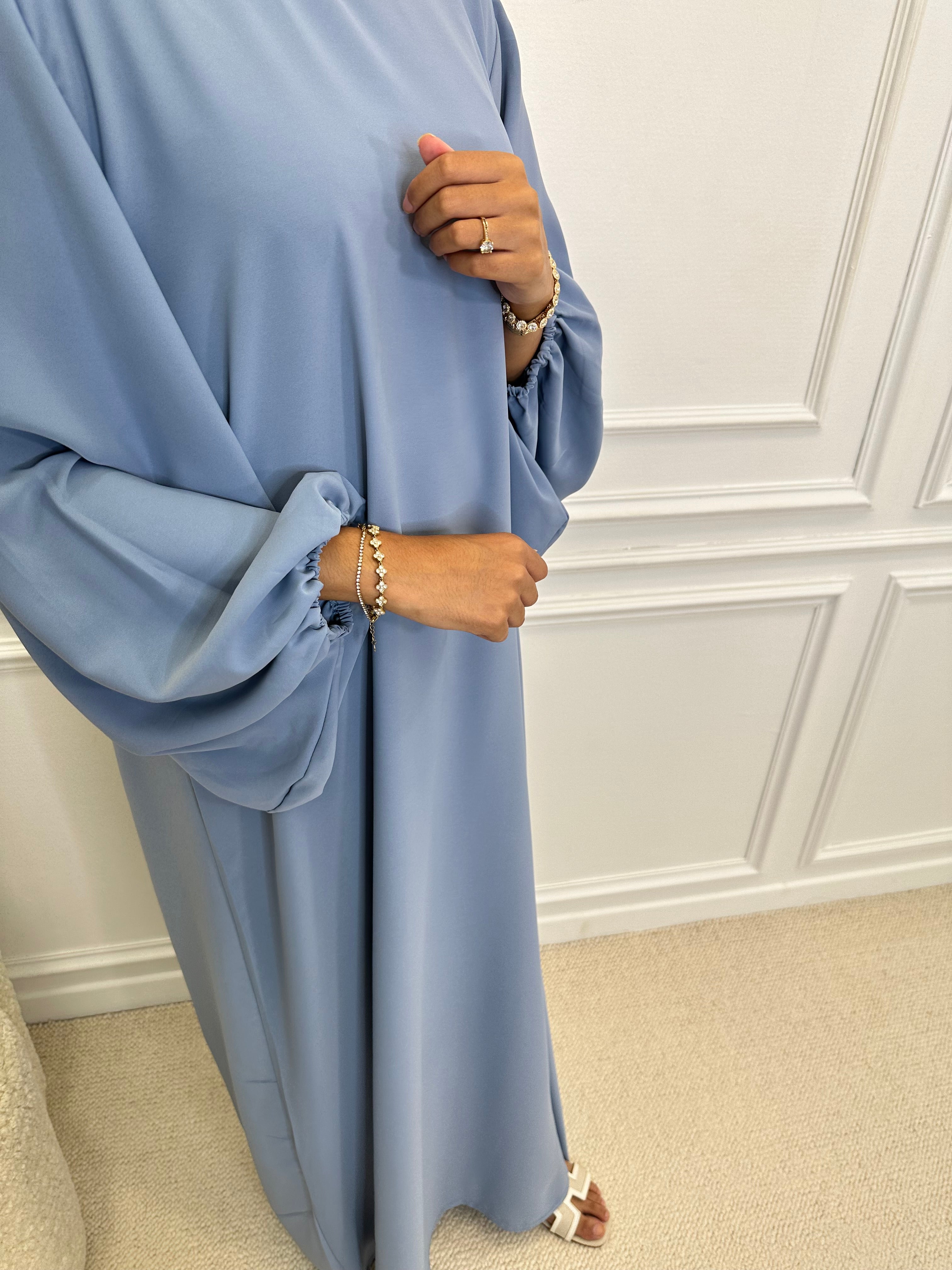 Abaya OUMEIMA bleu bébé