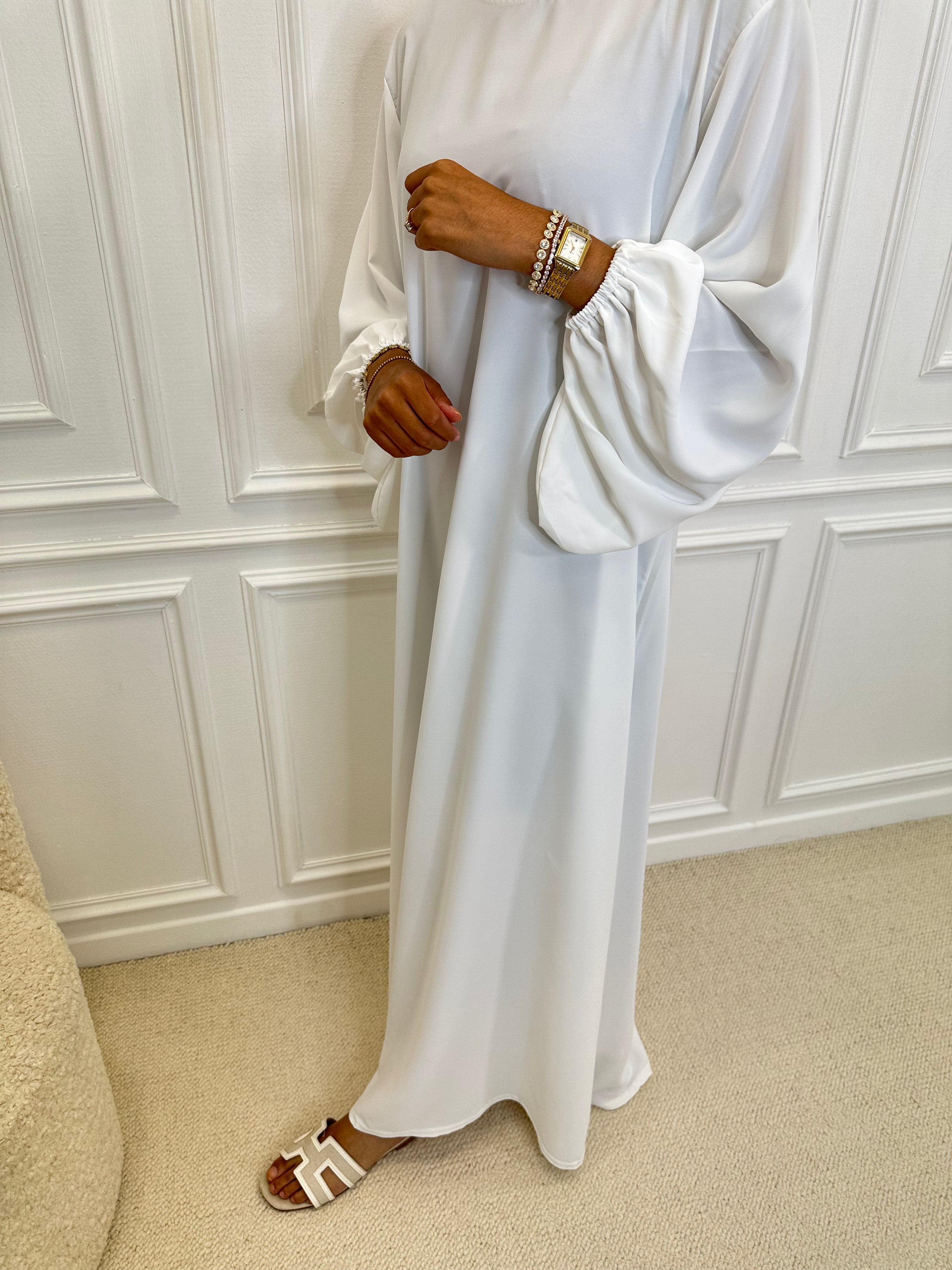 Abaya OUMEIMA blanc