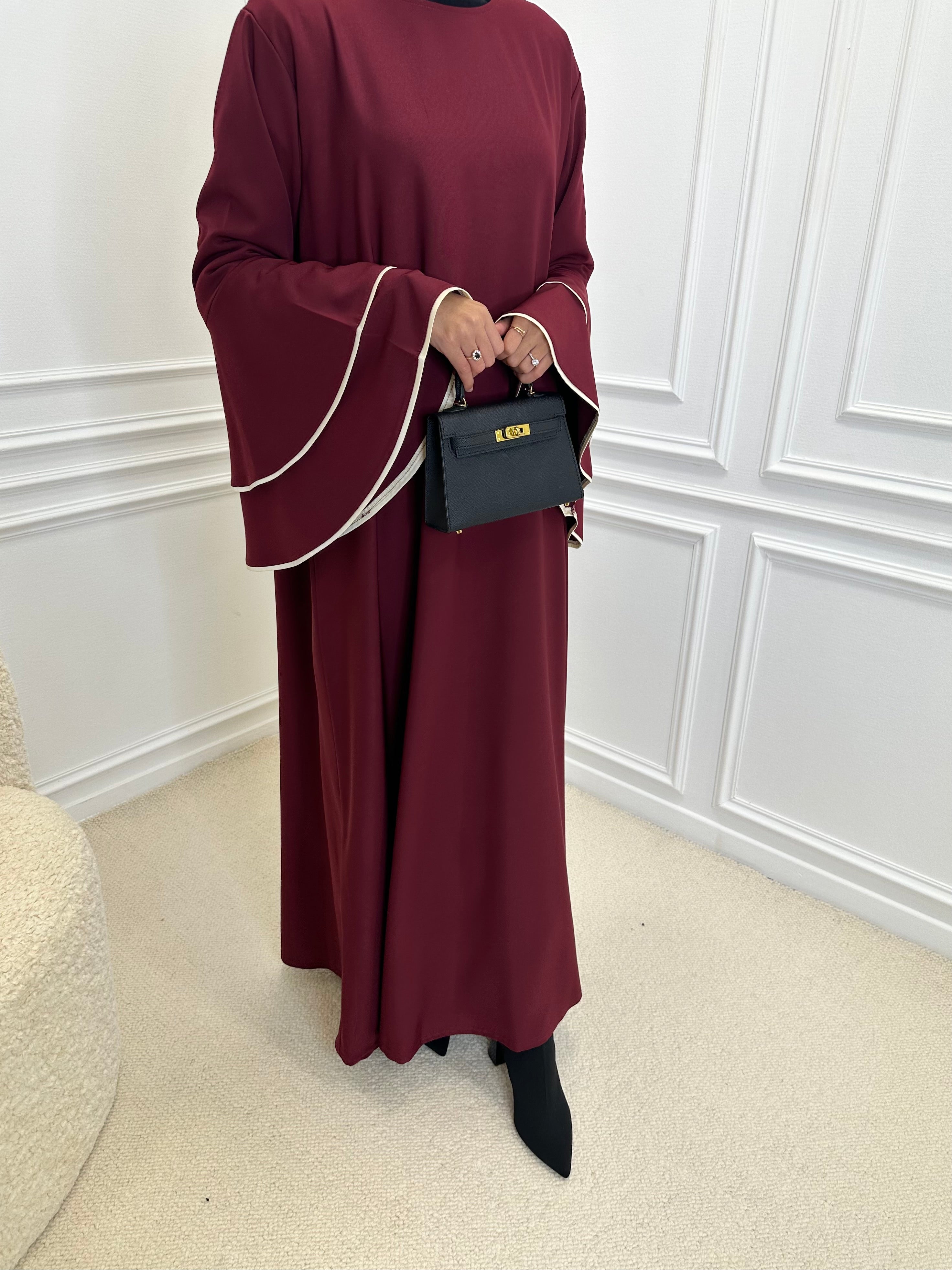 Abaya NESTA bordeau