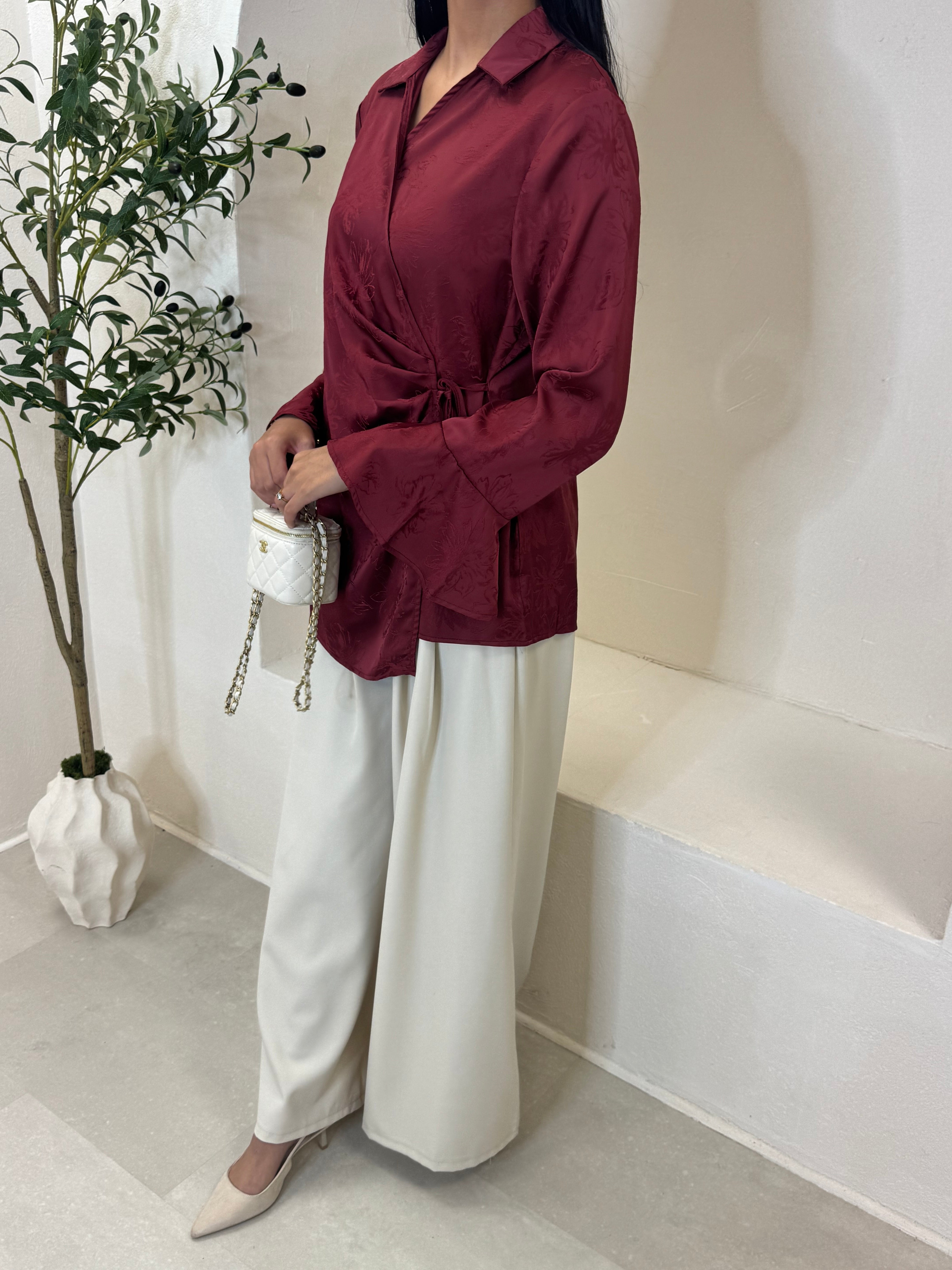 Blouse IRIS bordeaux
