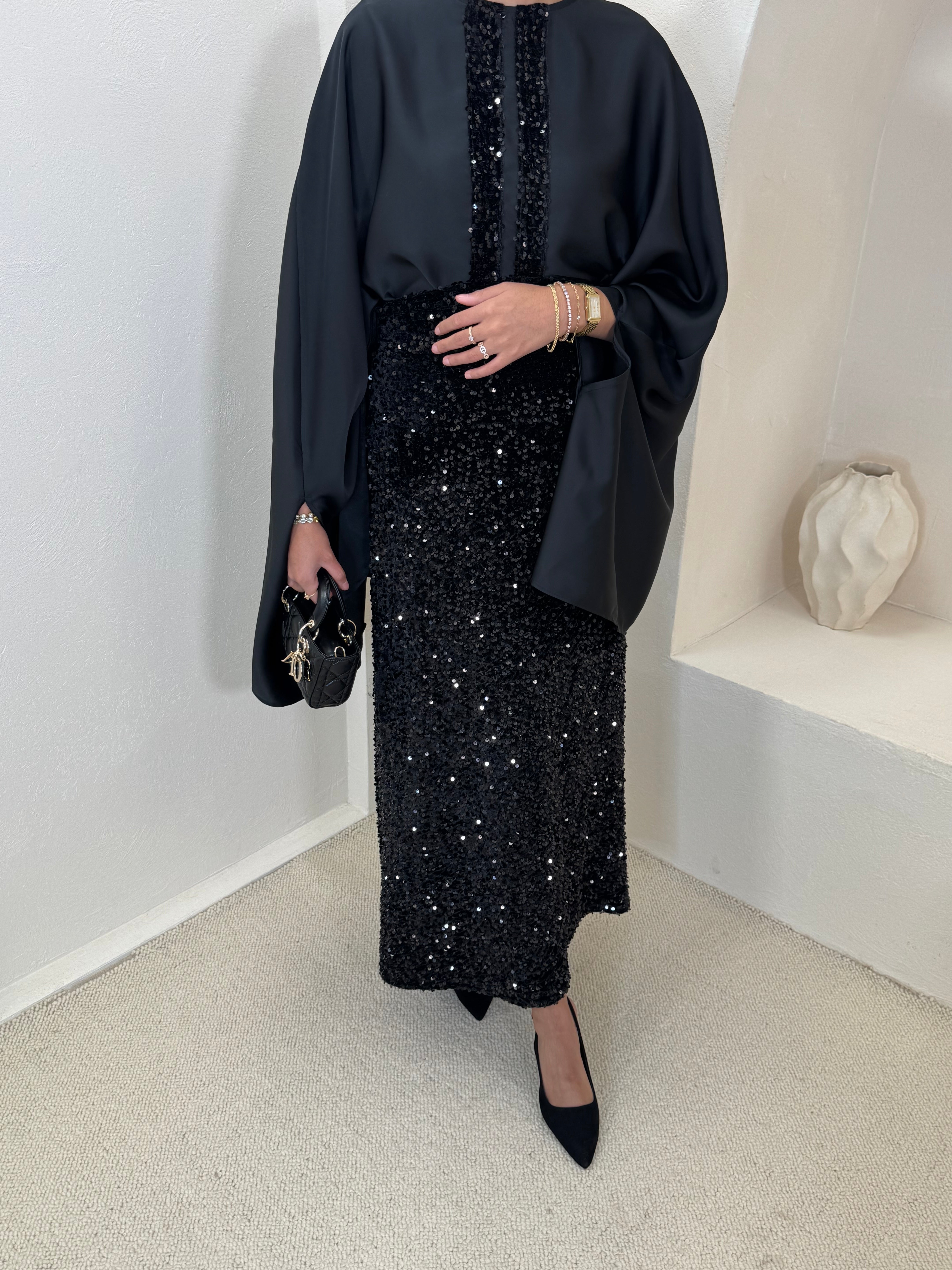 Set NOON sequin noir