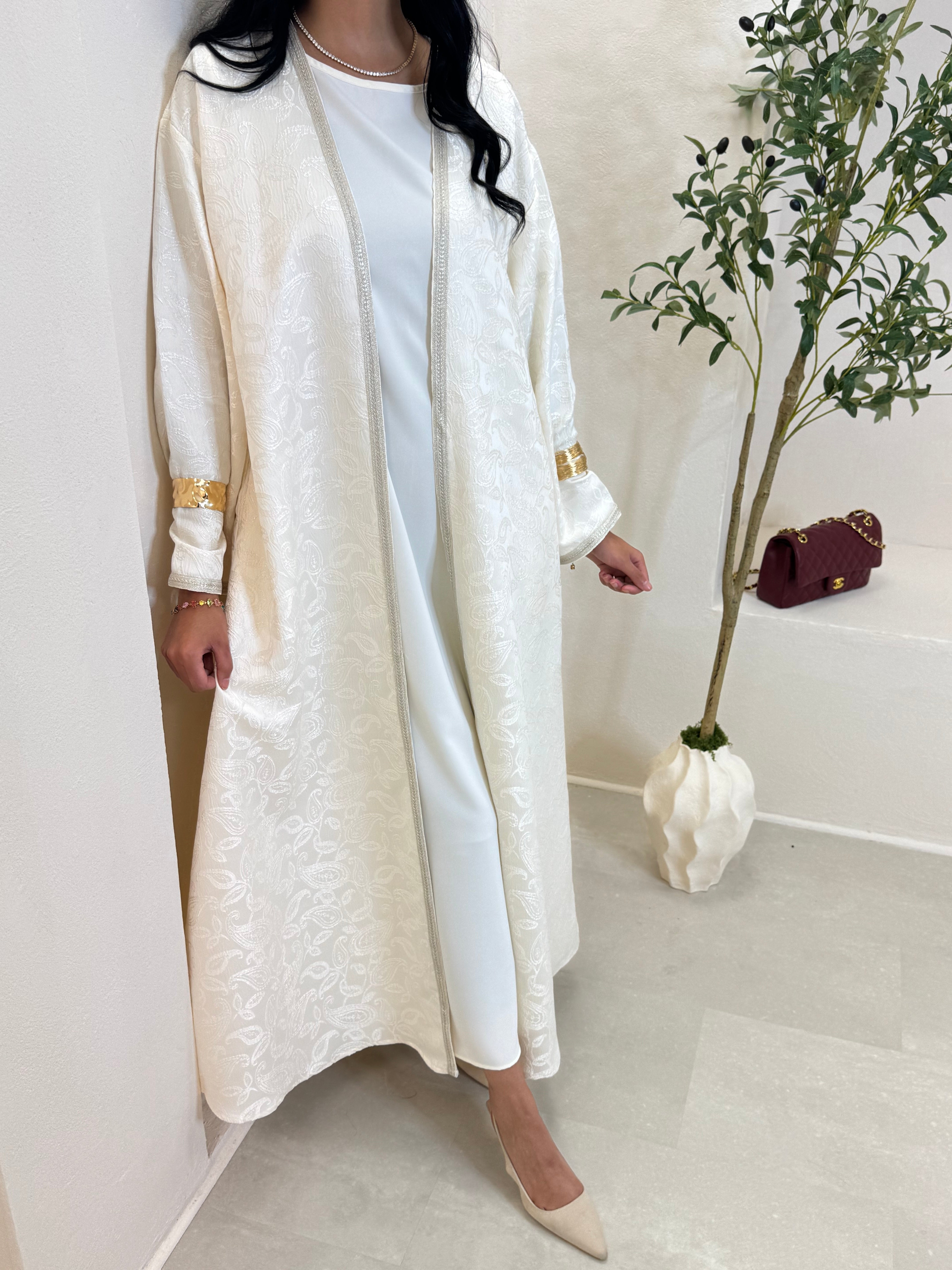 Set BAROQUE robe crème
