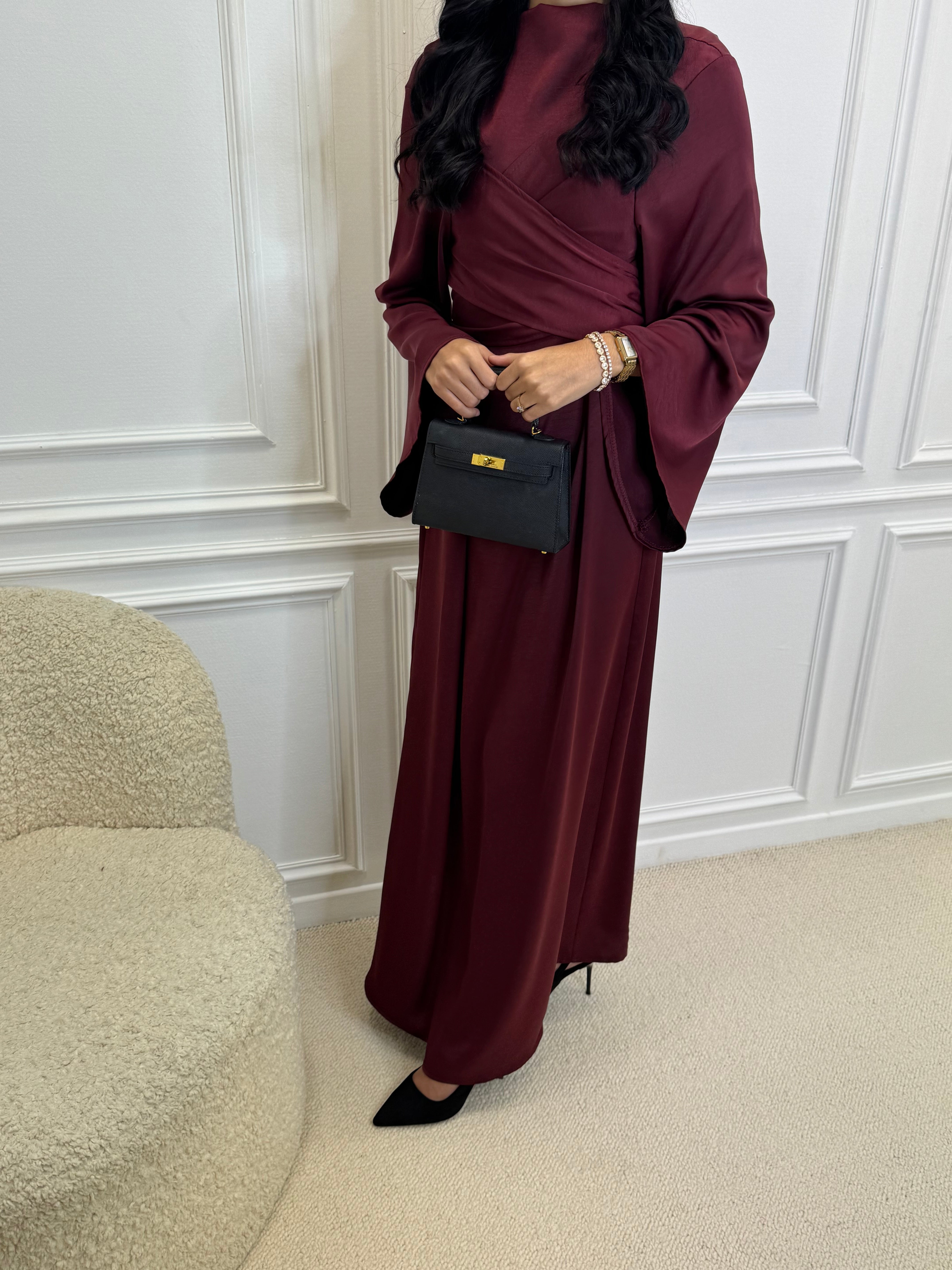 Robe LEYA bordeaux