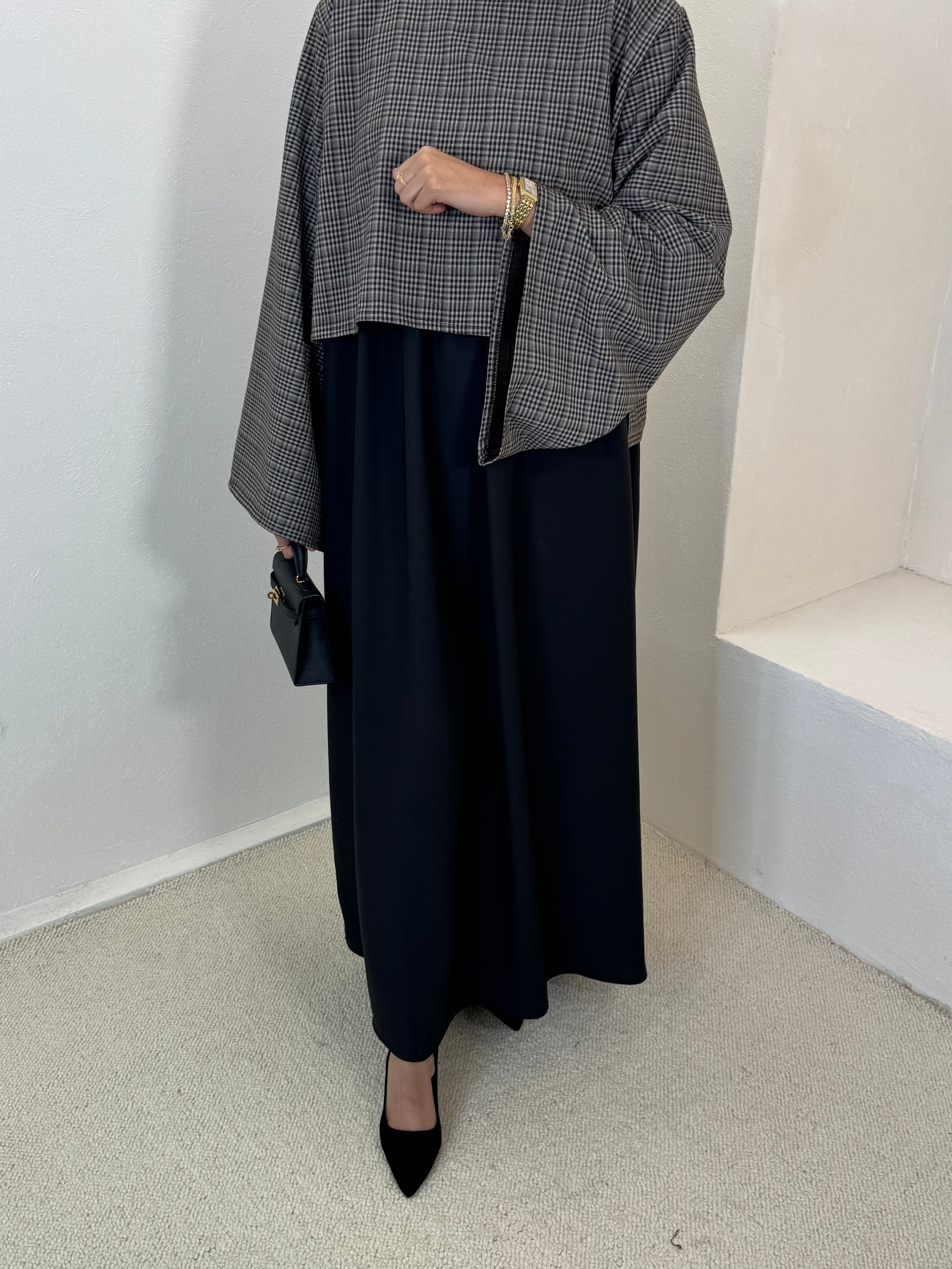 Abaya JAZZLYN carreaux