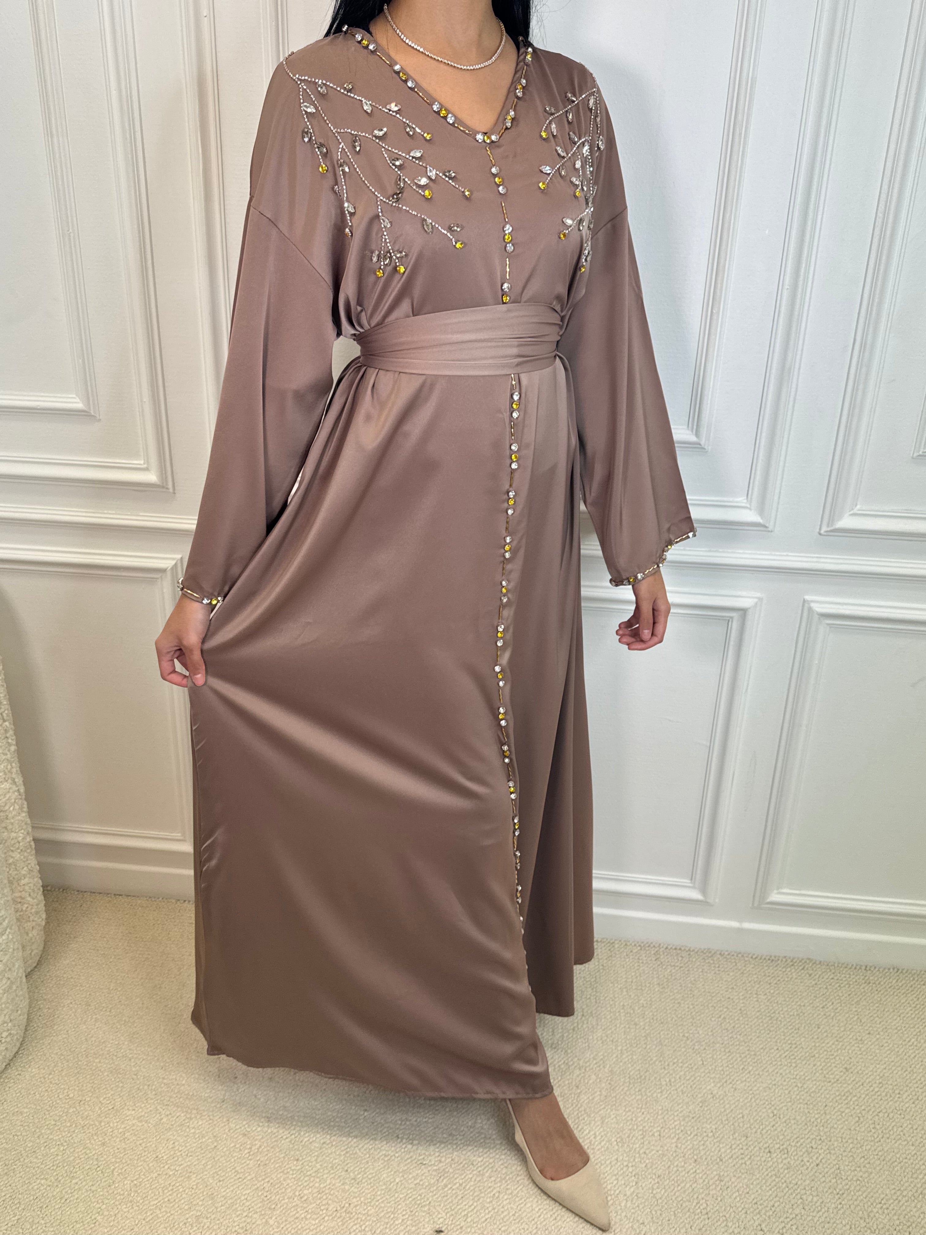 Abaya NADIA vieux rose