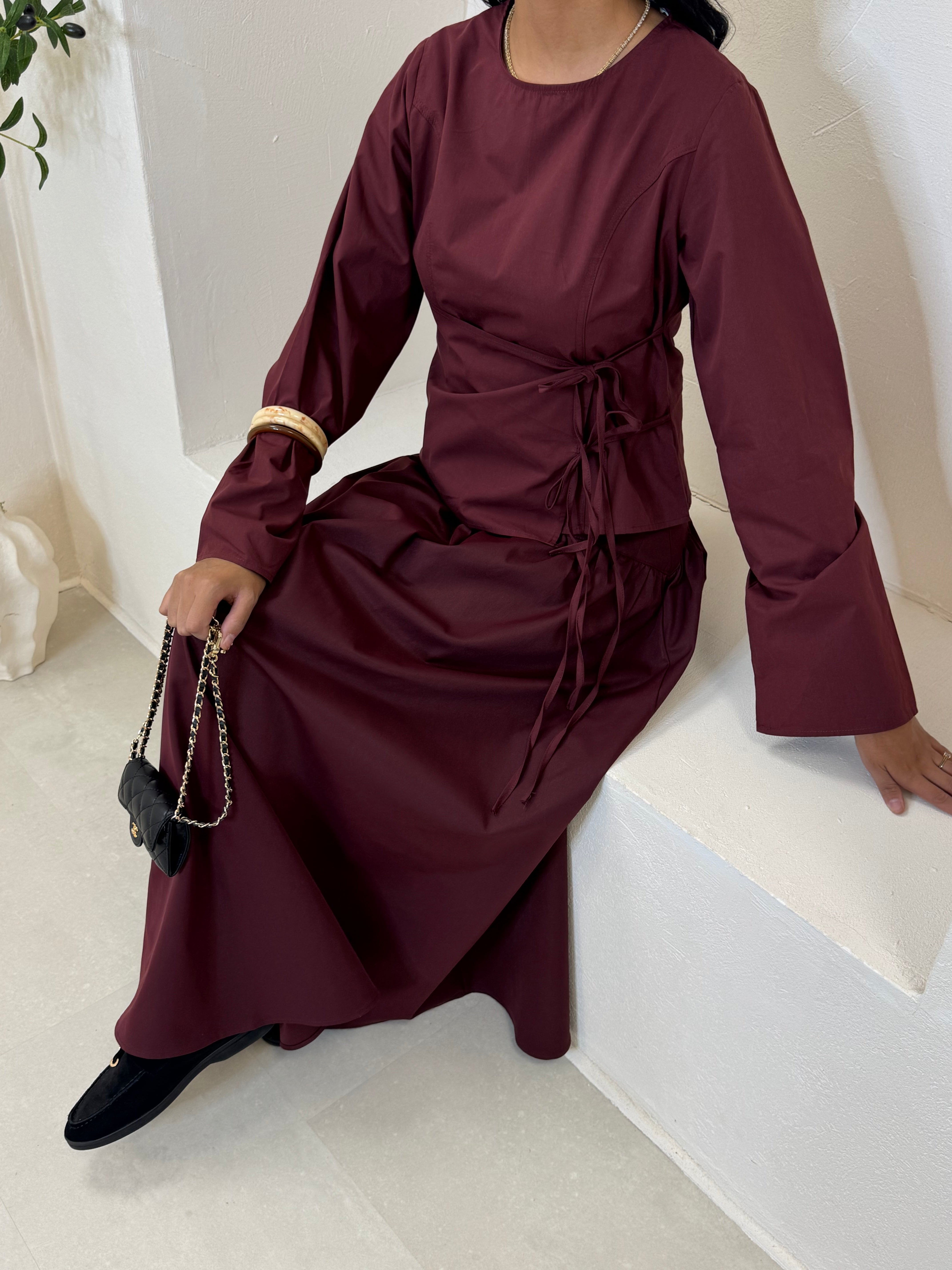 Haut TIKA bordeaux