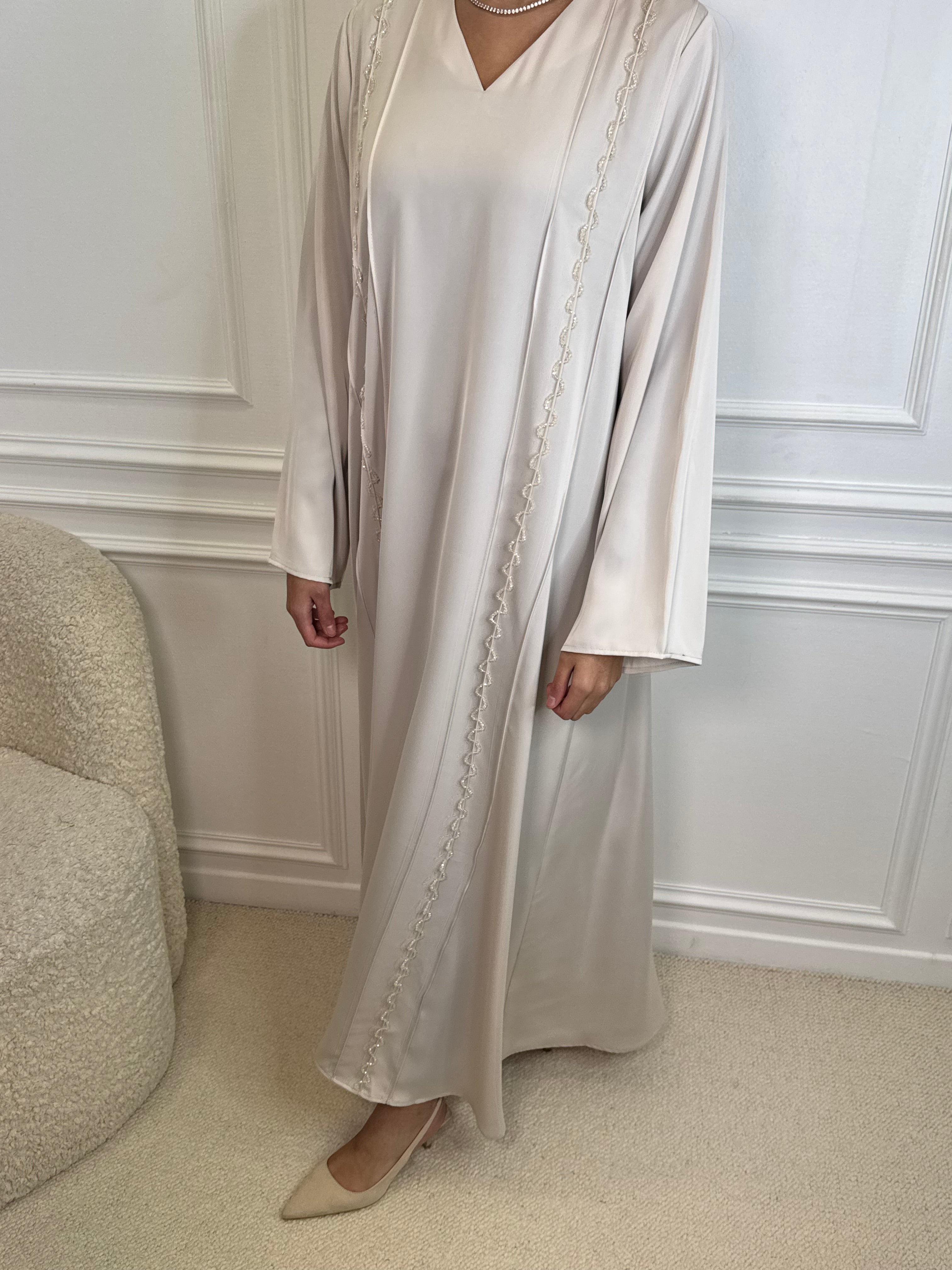 Abaya MILOUDA crème