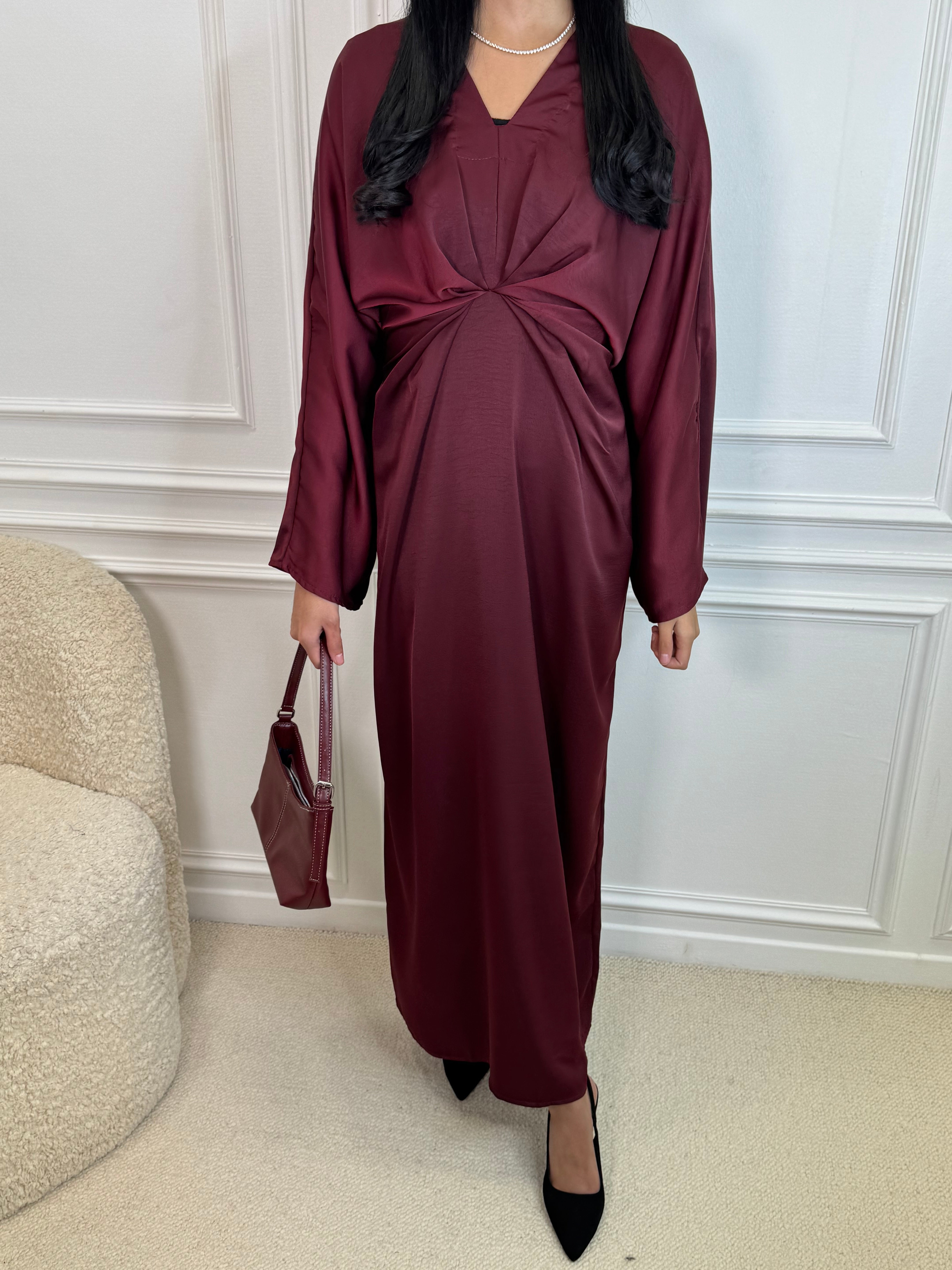 Robe AIZA bordeaux