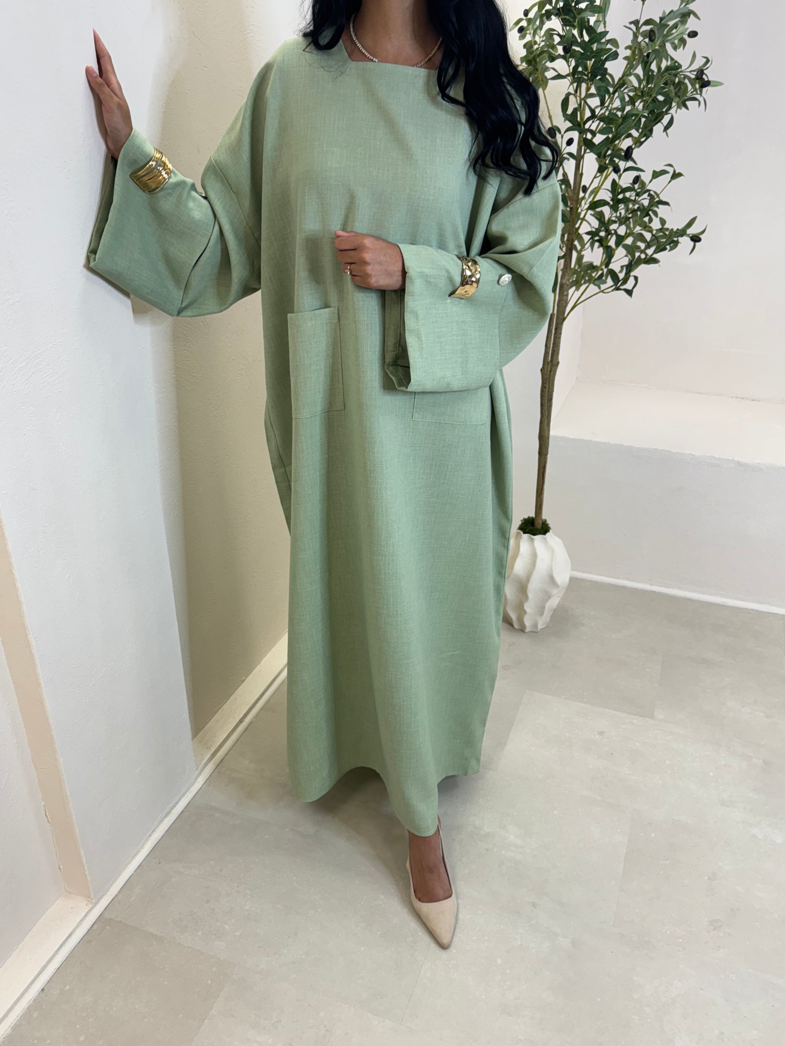 Abaya INA vert