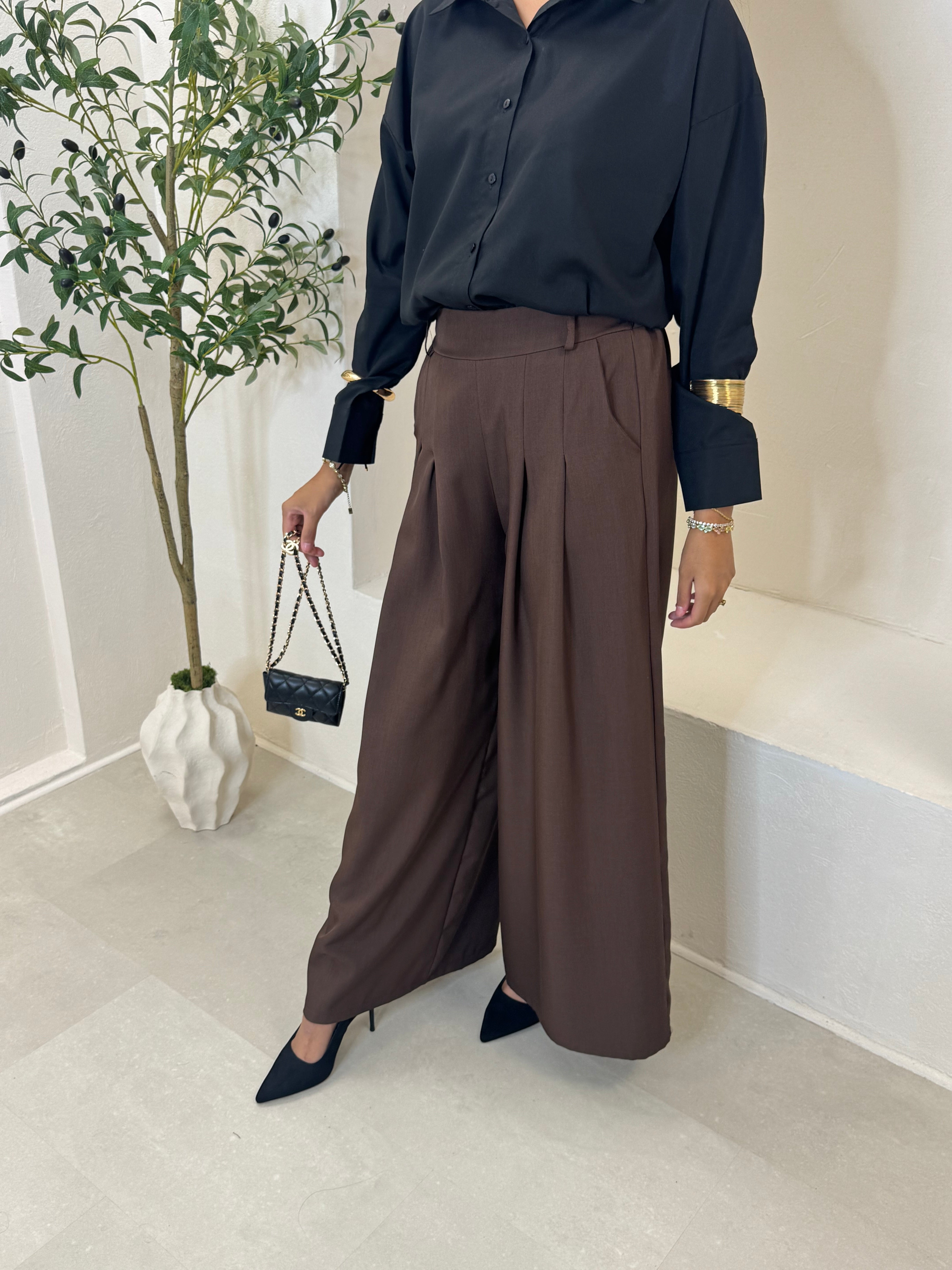 Pantalon AMBRE chocolat
