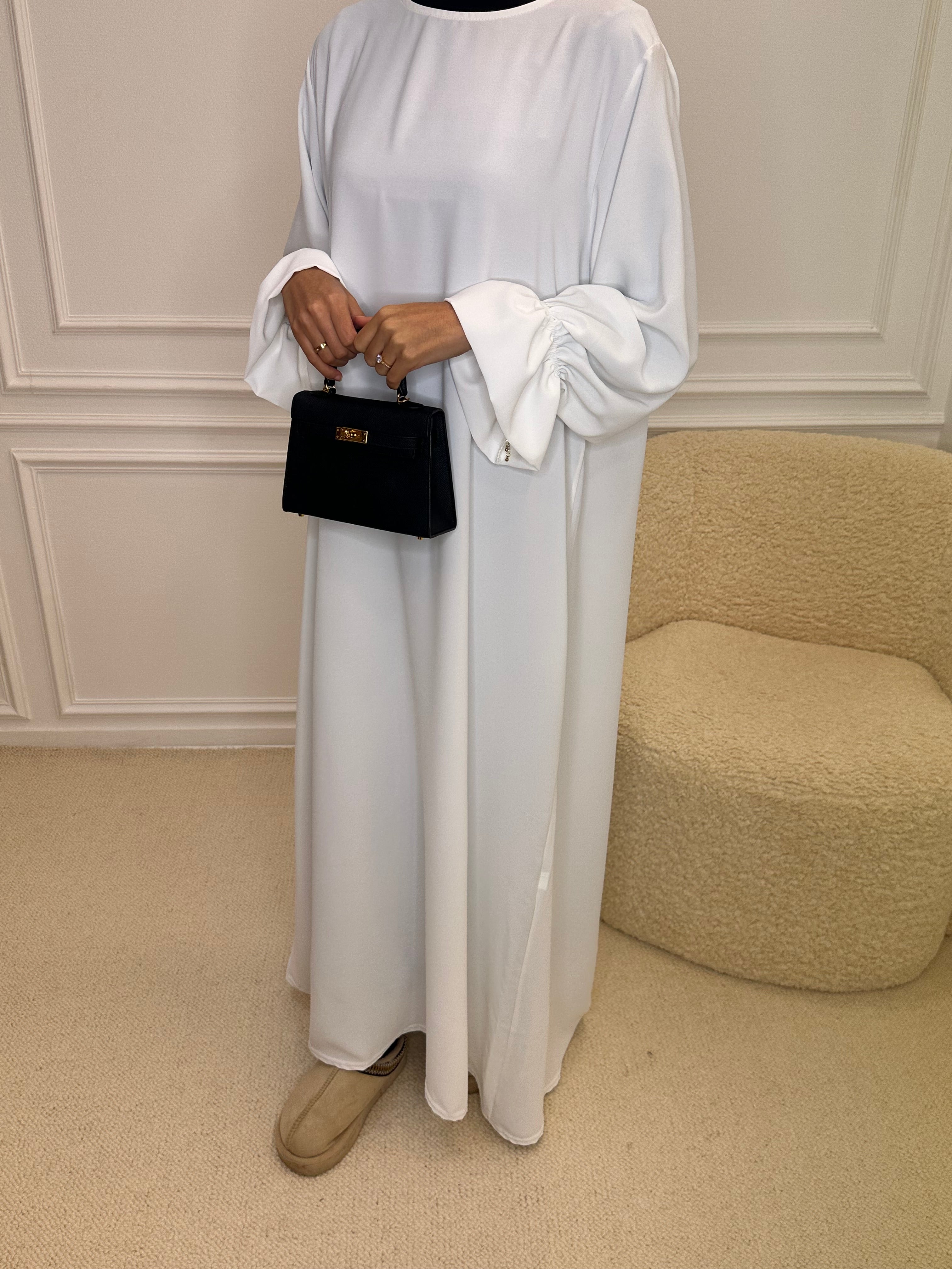 Abaya LOLA blanc