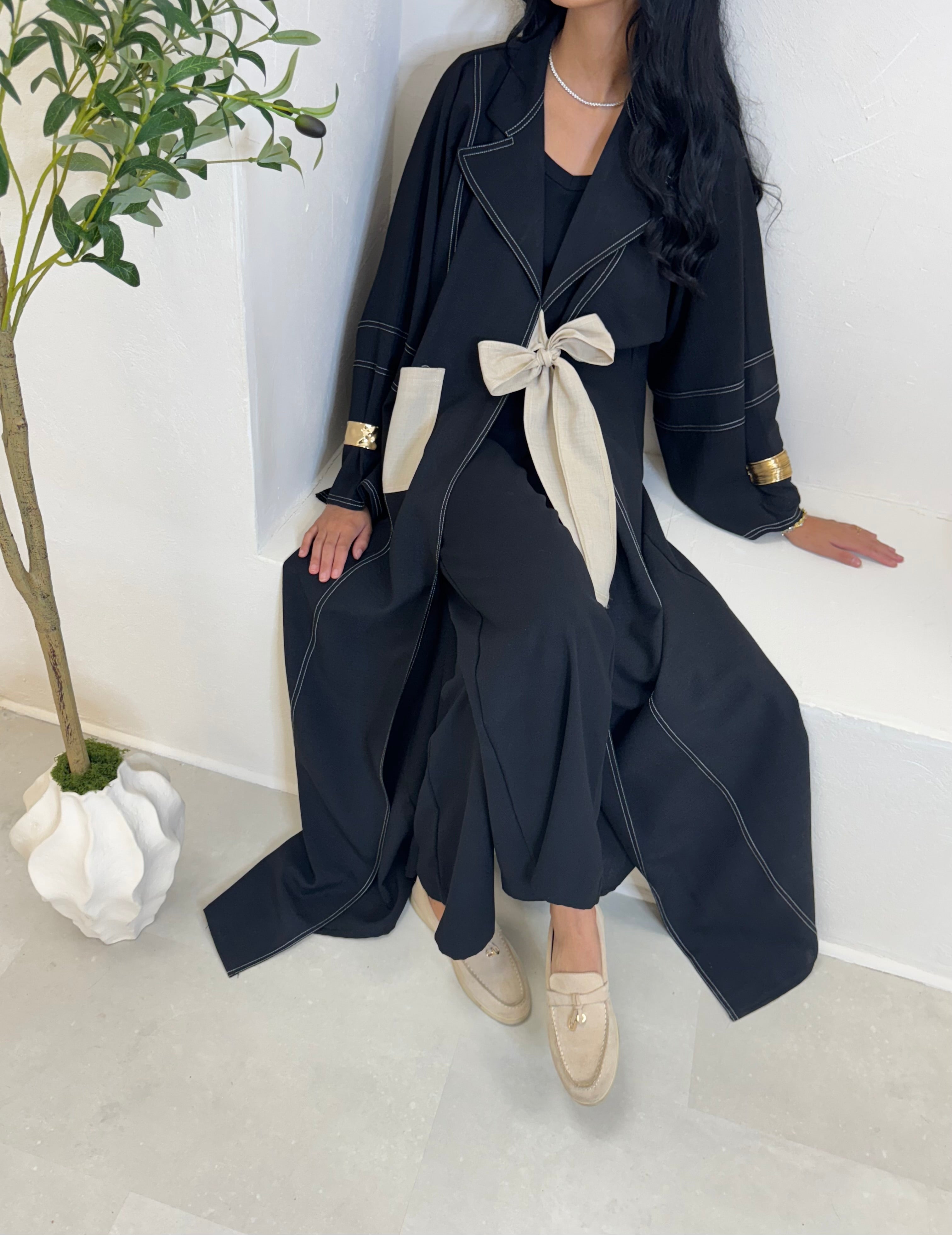 Kimono GIADA bleu marine
