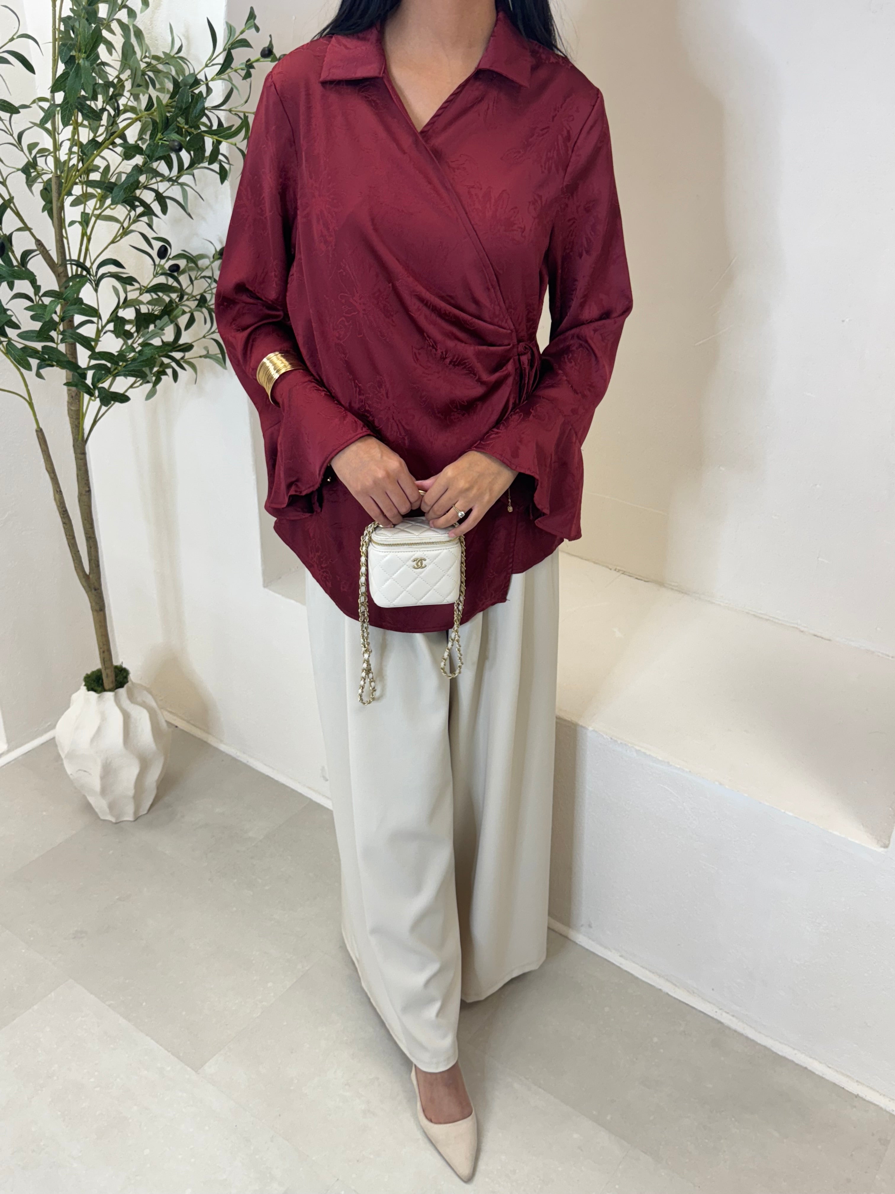 Blouse IRIS bordeaux
