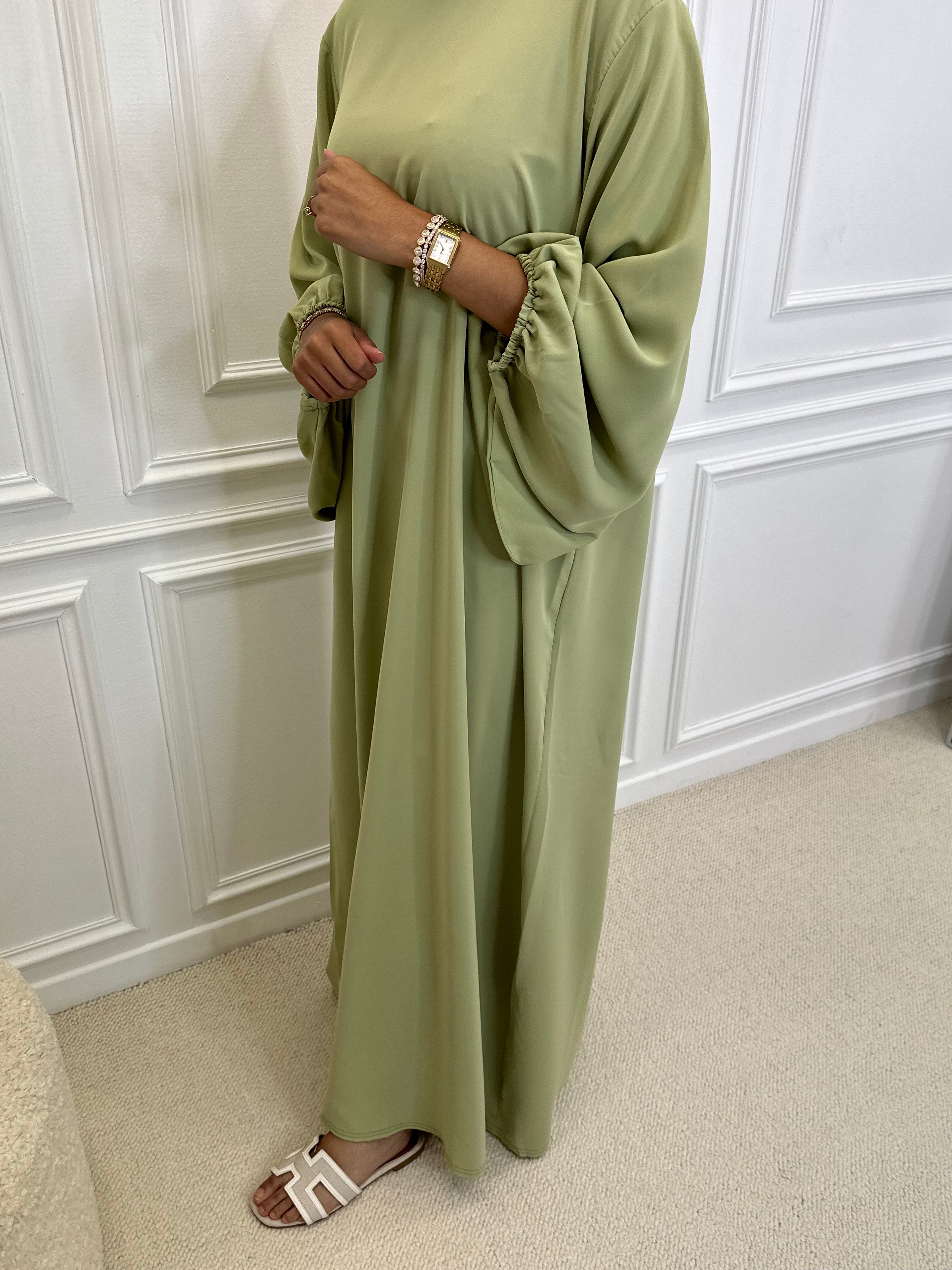 Abaya OUMEIMA pistache