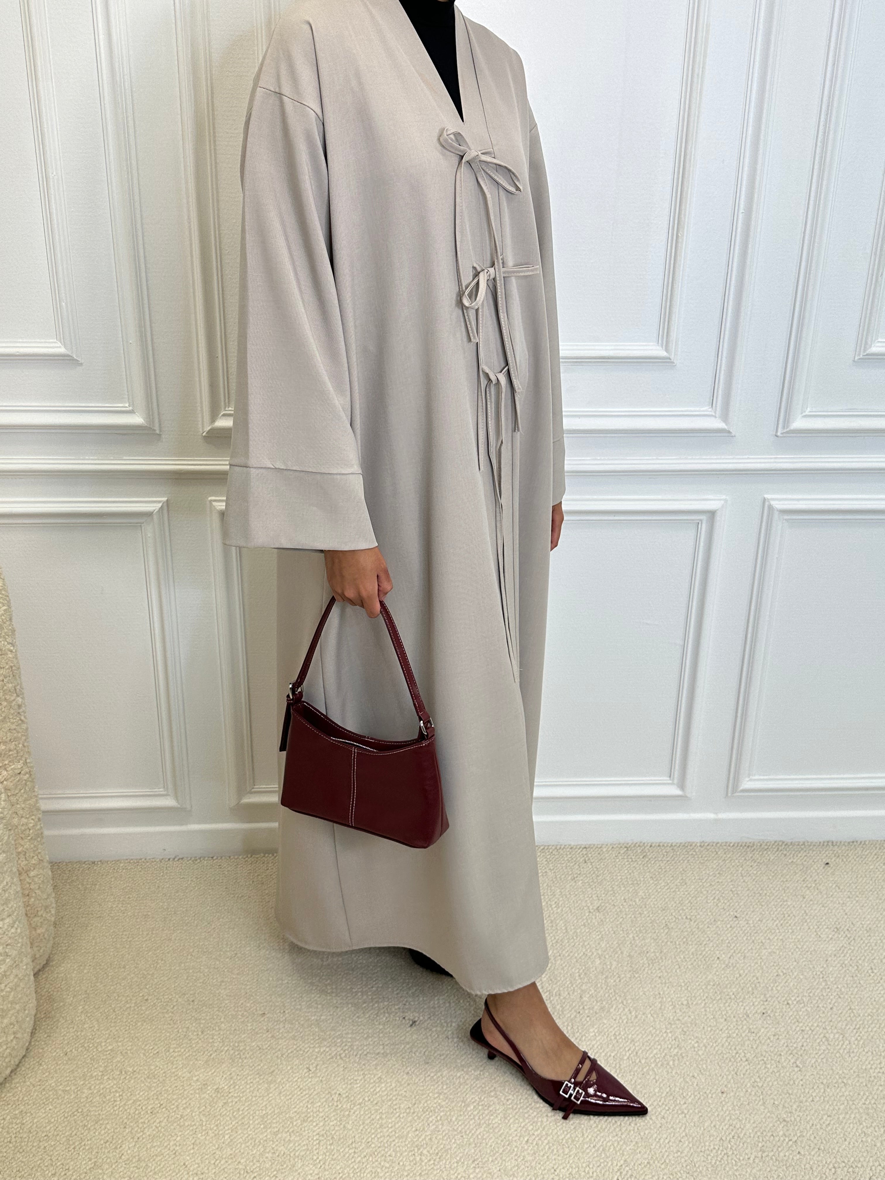 Abaya COQUETTE grège