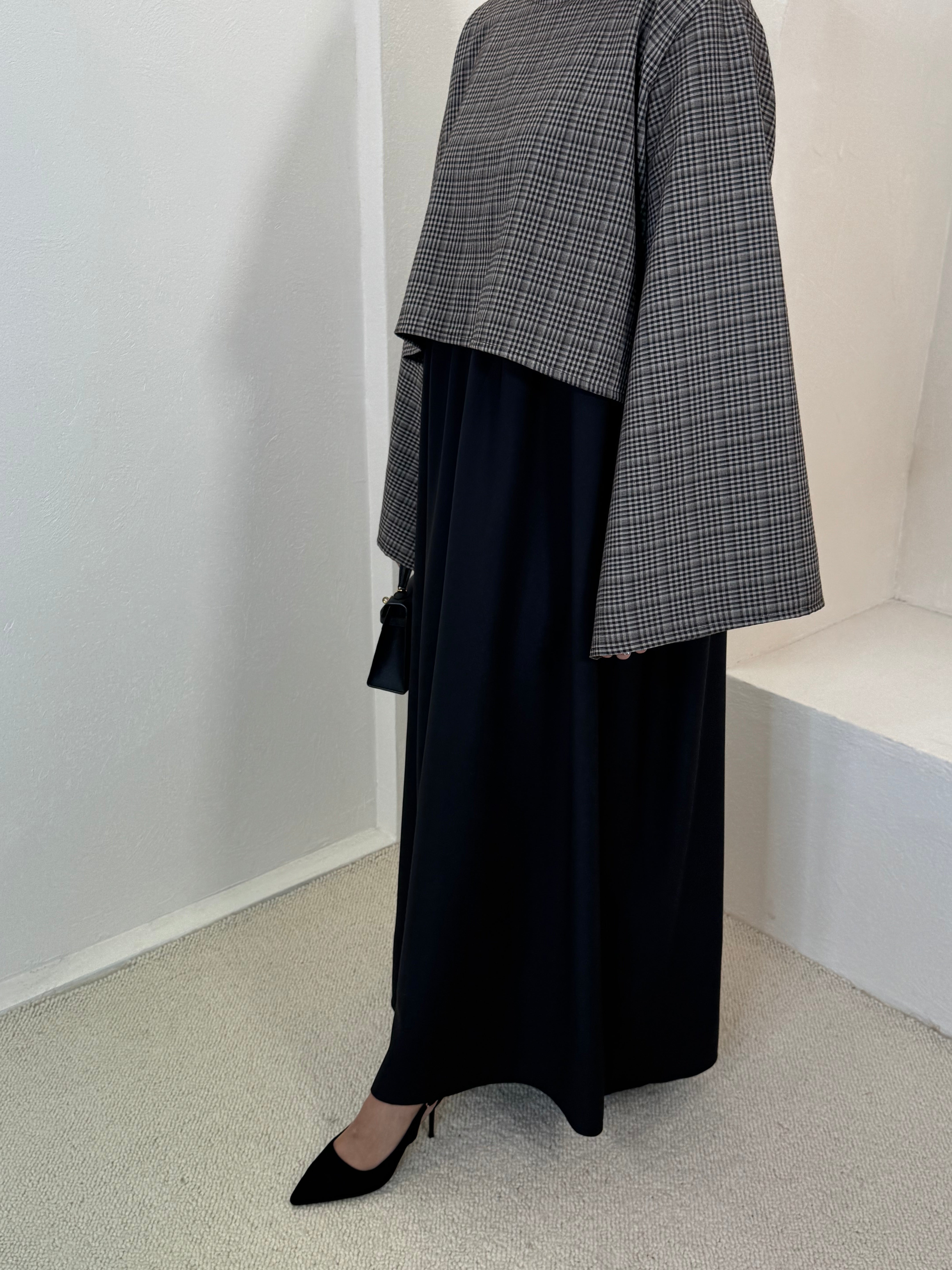 Abaya JAZZLYN carreaux