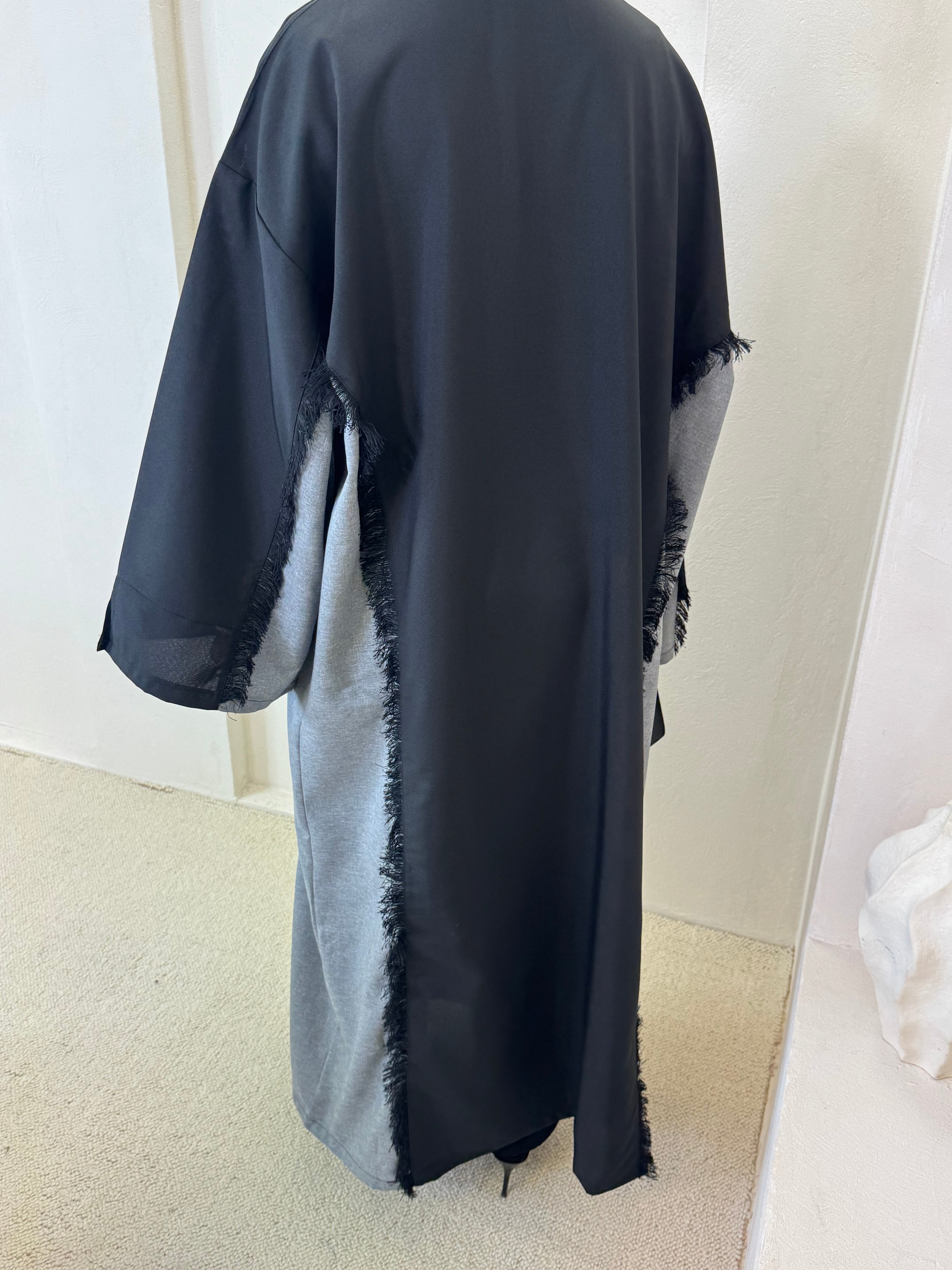 OSLO Kimono Zwart &amp; Grijs