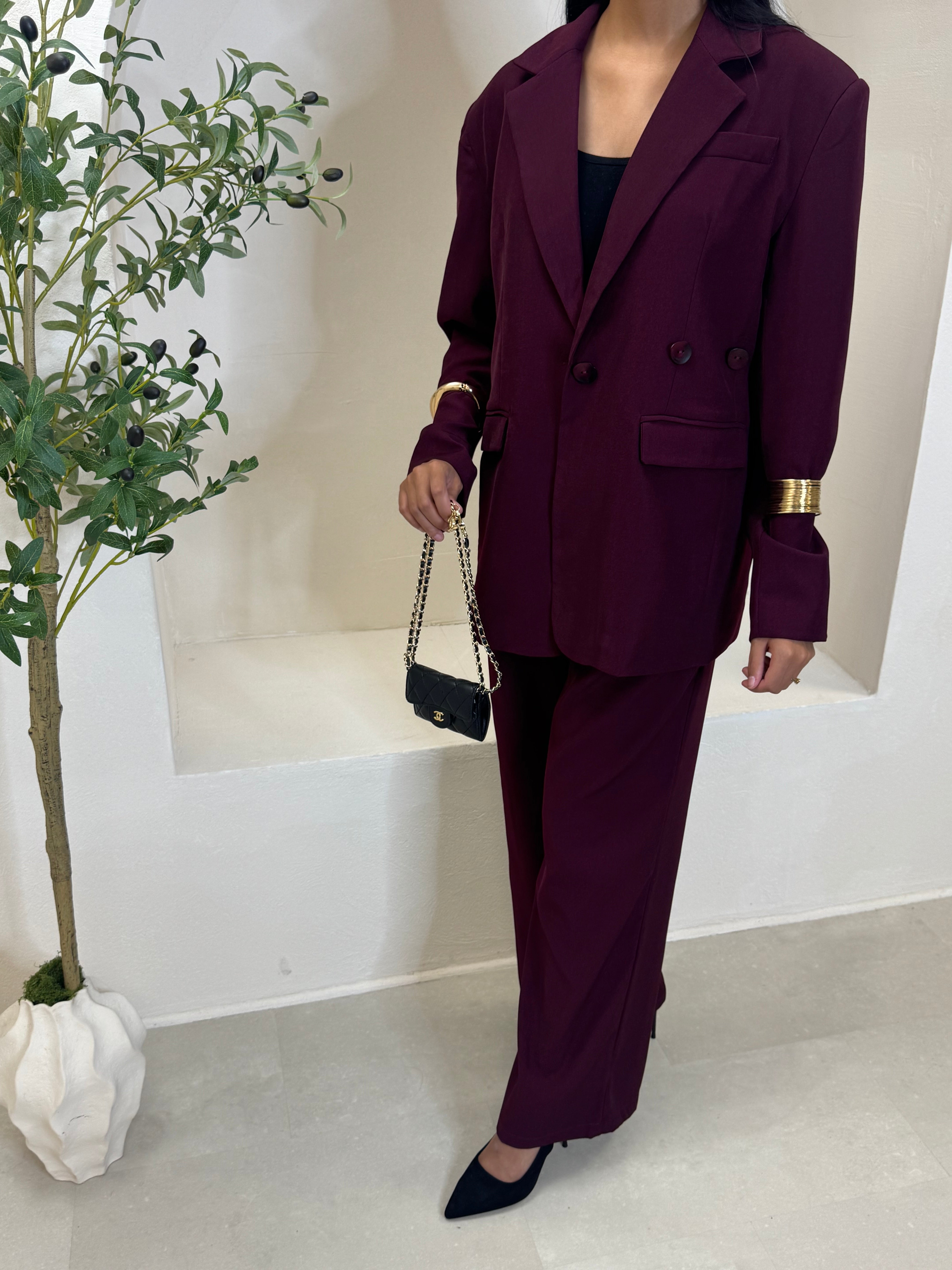 Set BLAZEE aubergine