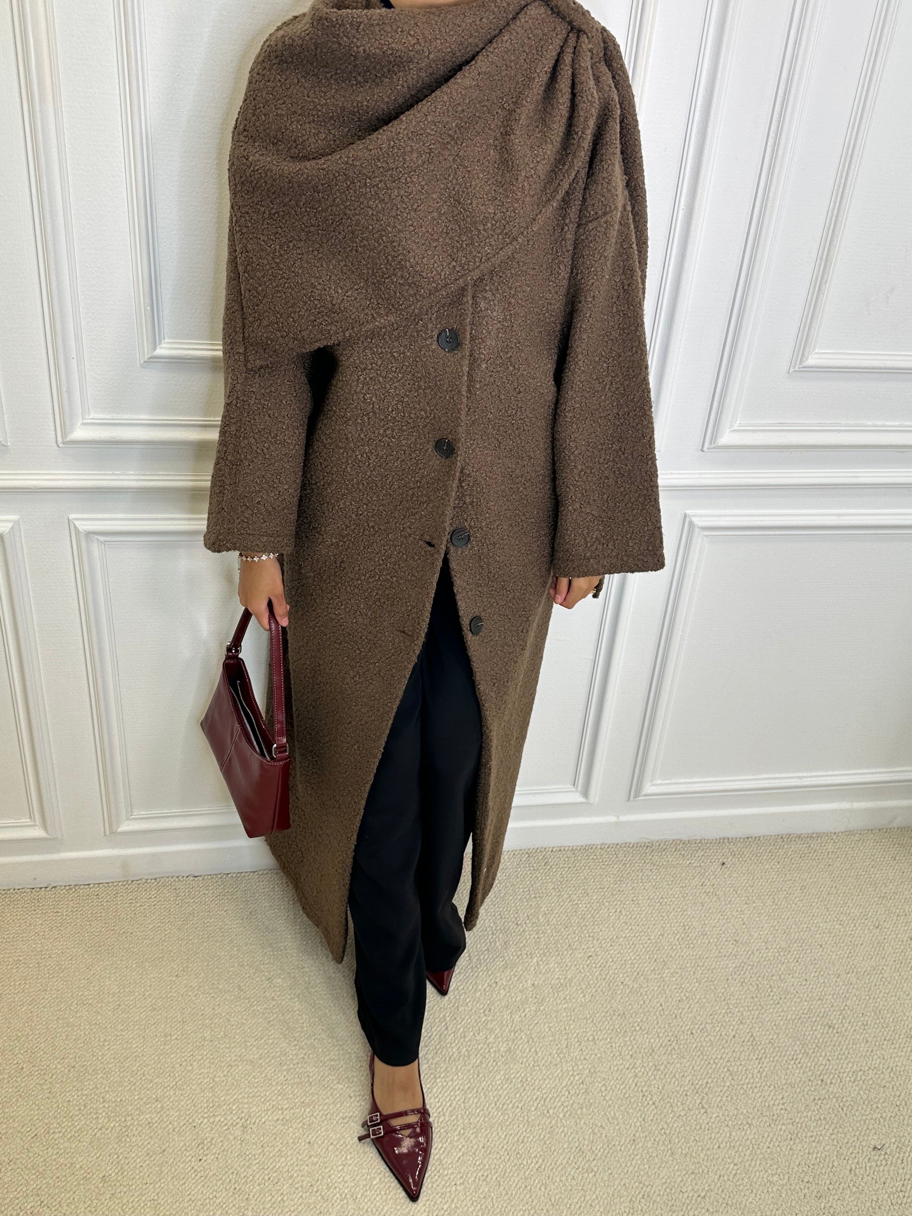 Manteau POLY TALL chocolat