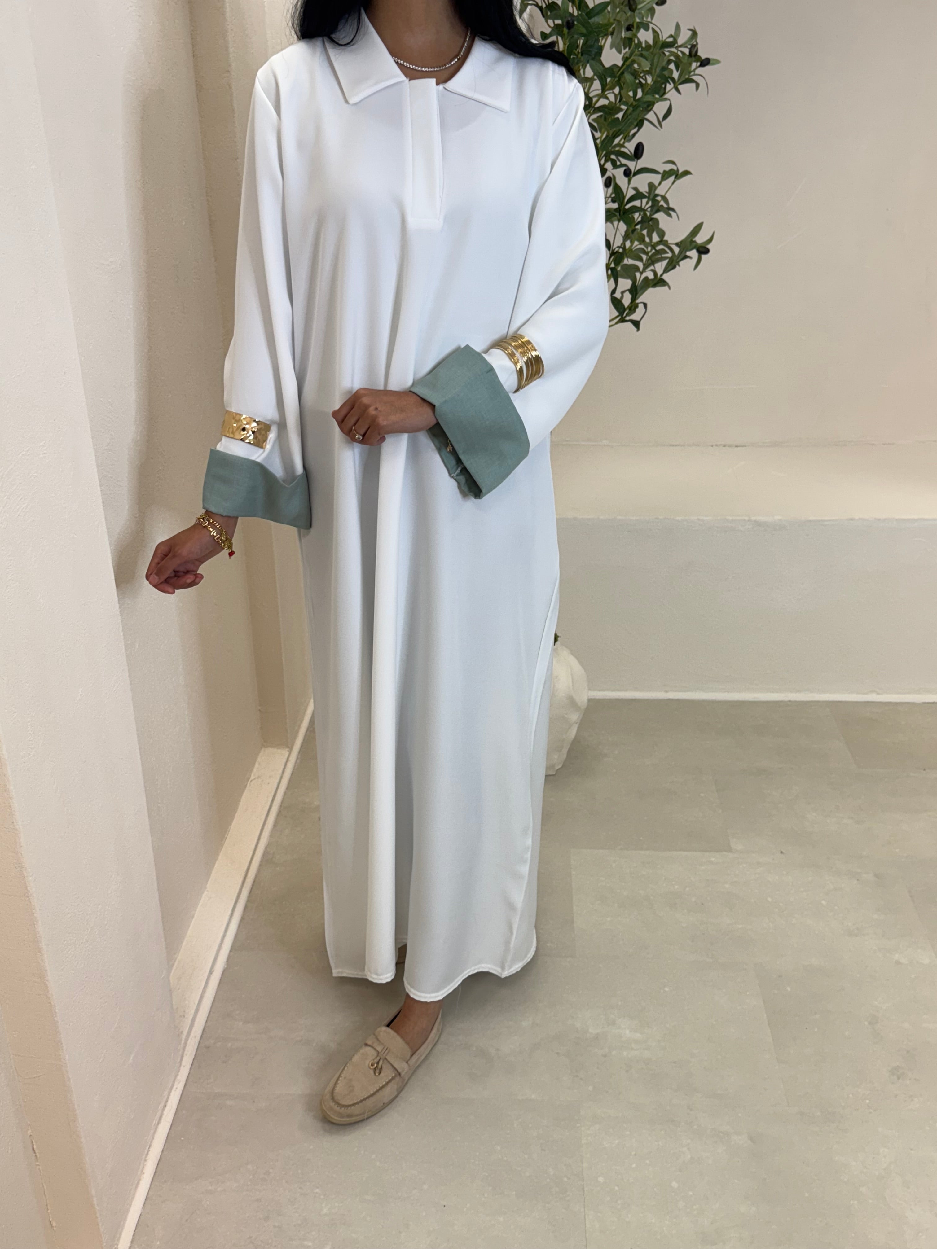Abaya DAYA blanc