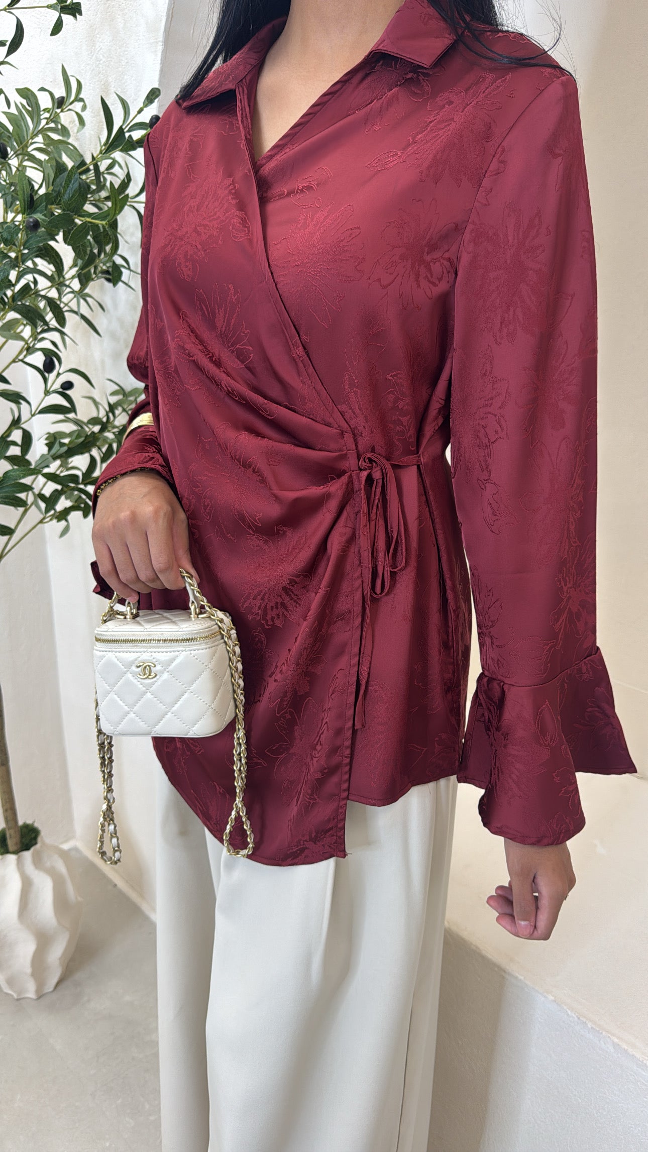 Blouse IRIS bordeaux