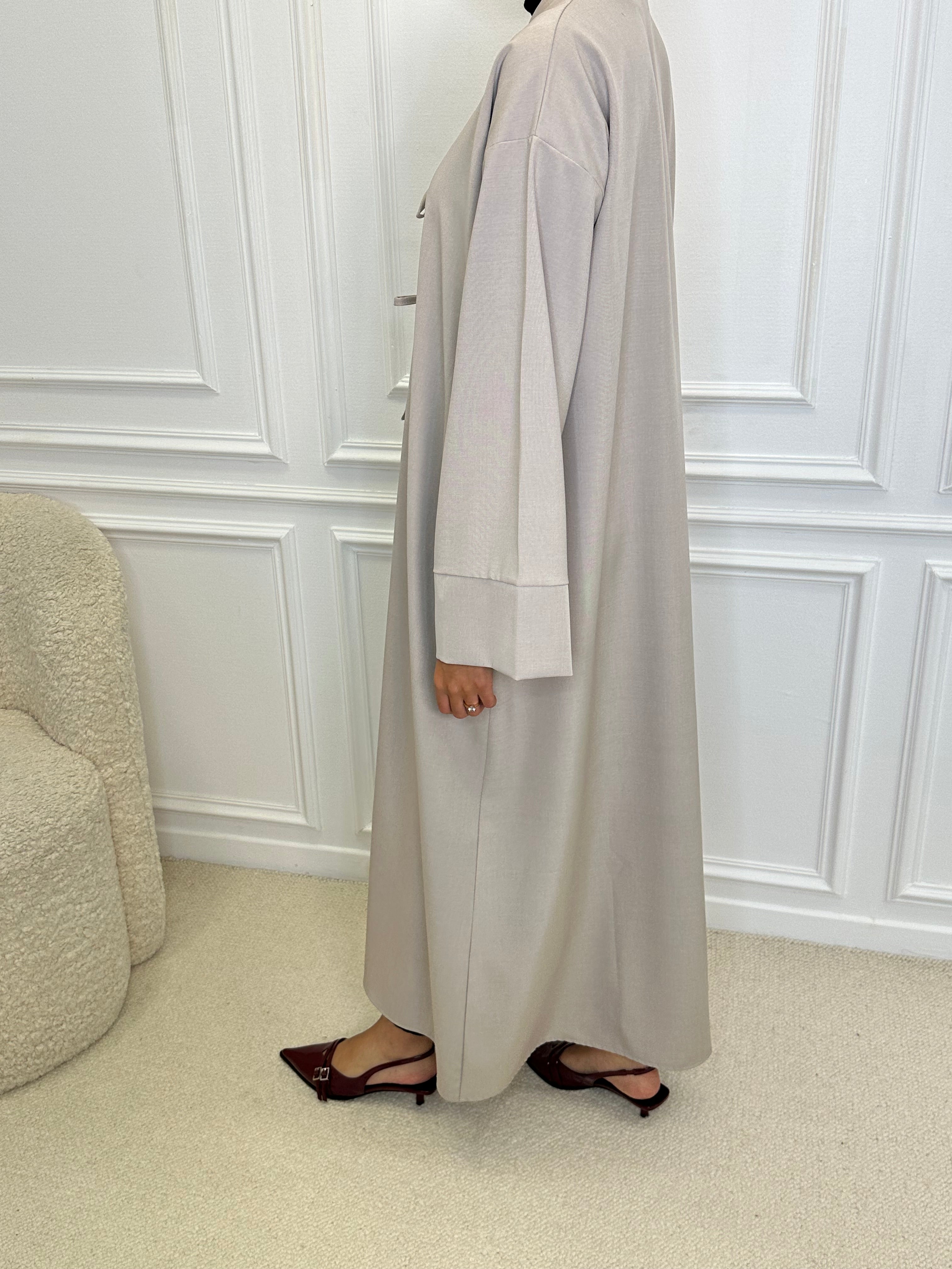 Abaya COQUETTE grège