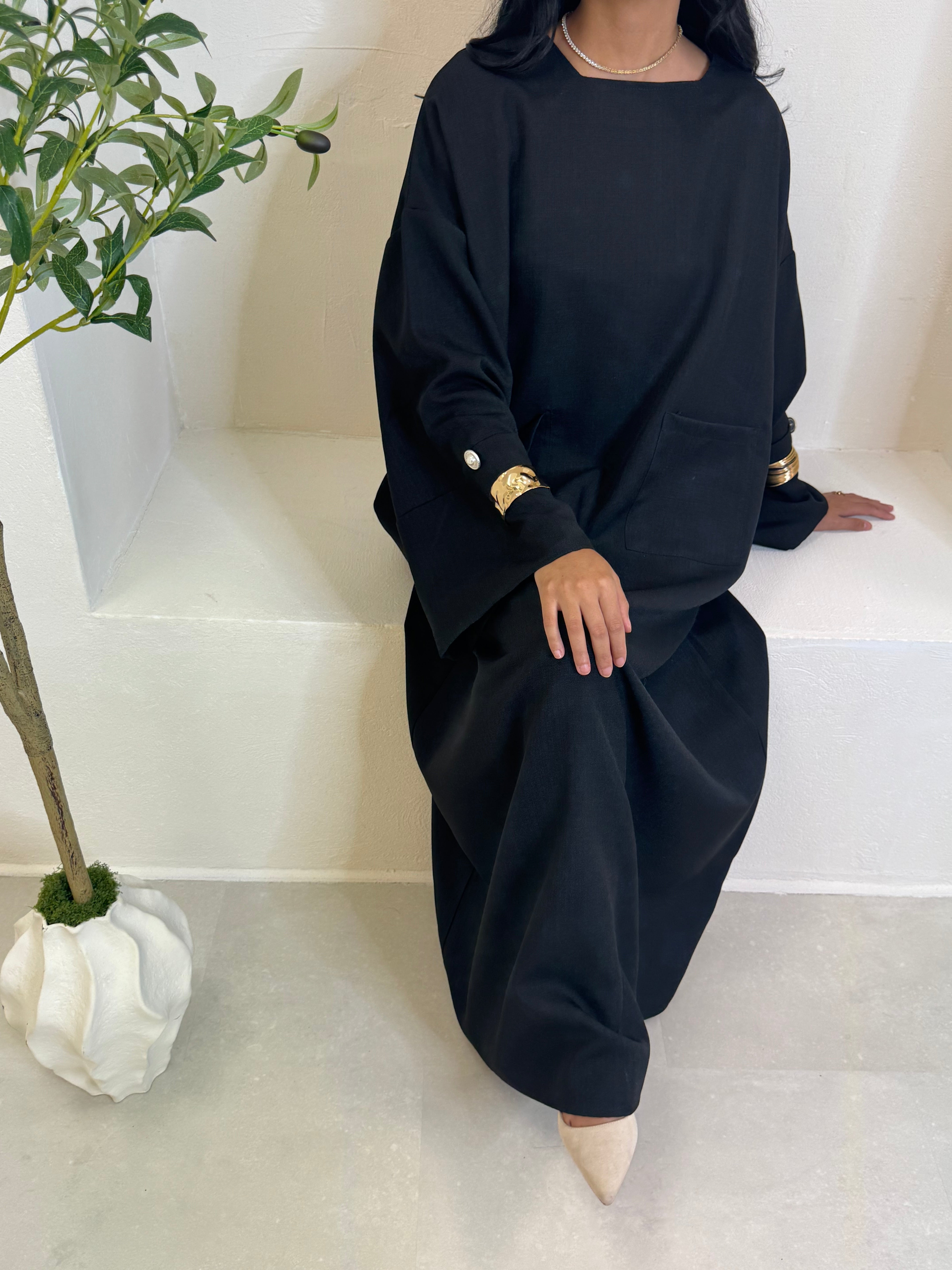 Abaya INA noir