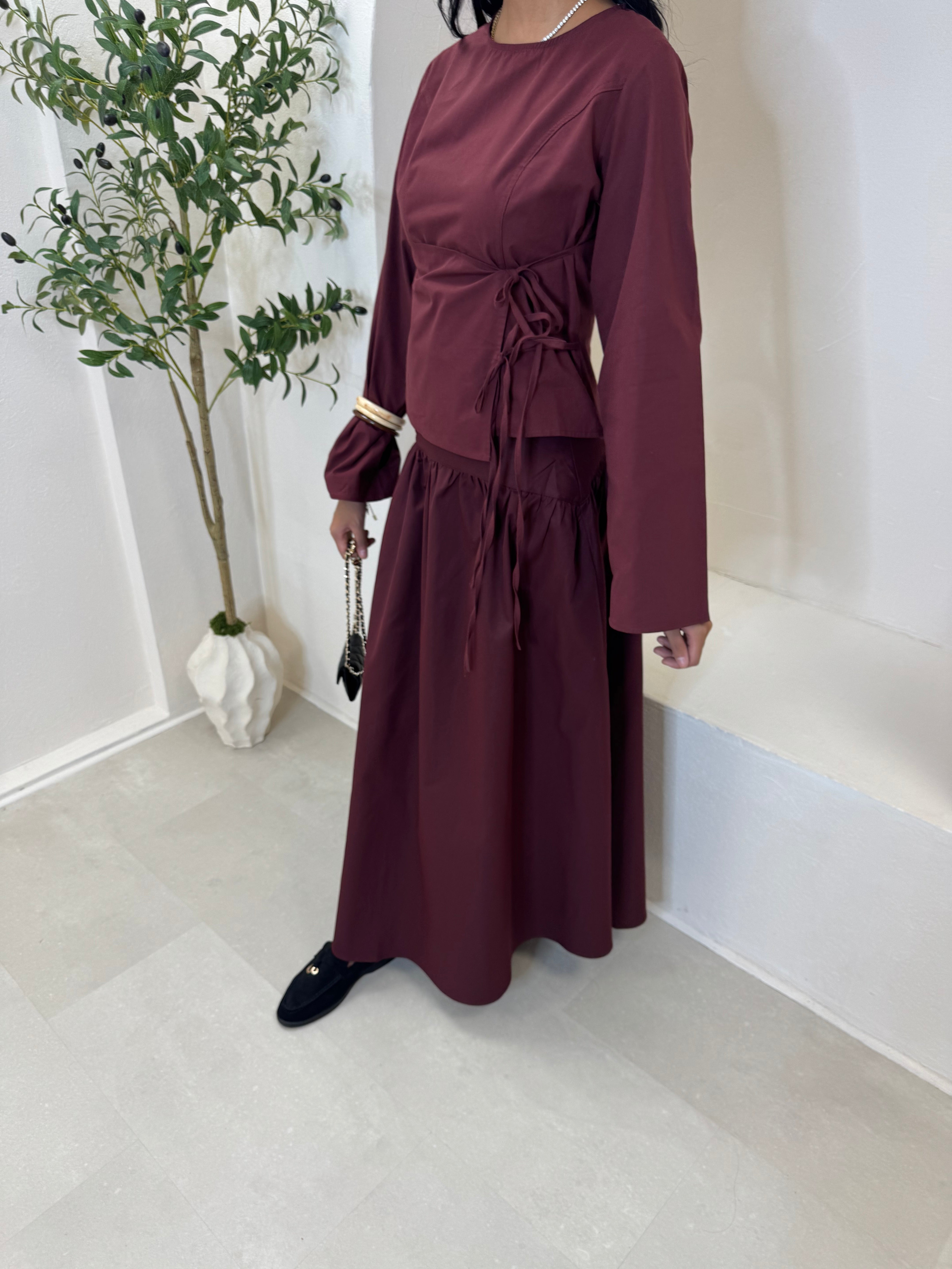 Haut TIKA bordeaux